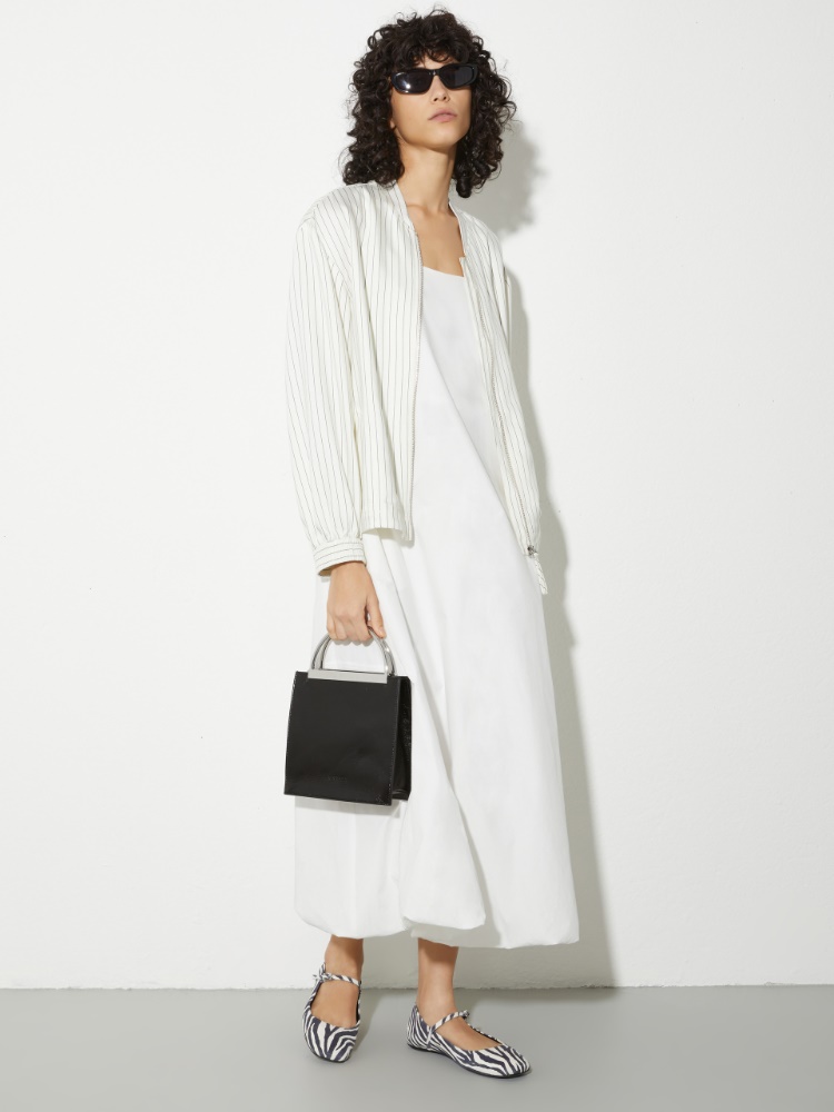 Pinstriped twill bomber jacket - MAX&Co. - 4