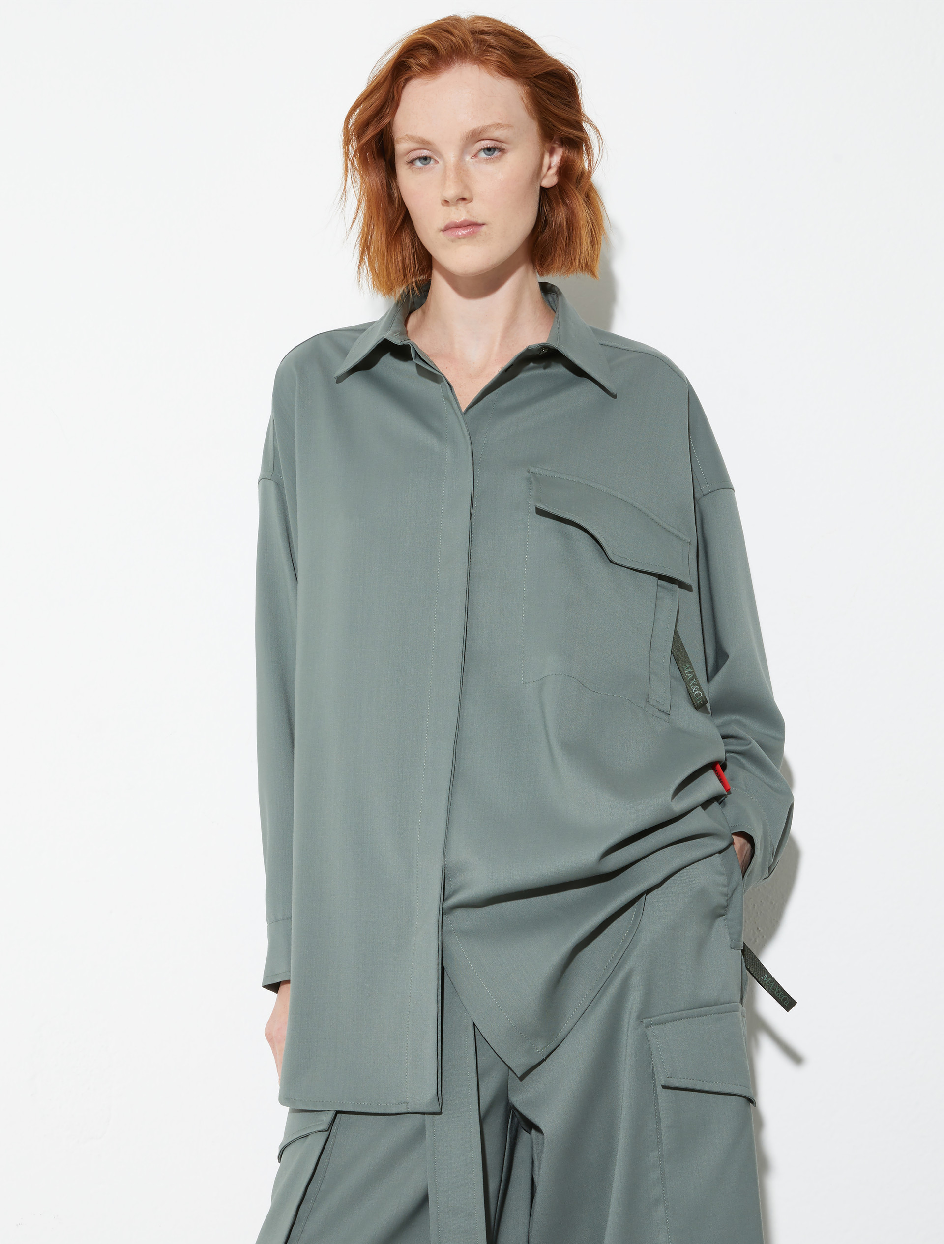 Giacca camicia Sartorial Shifts - VERDE - MAX&Co.
