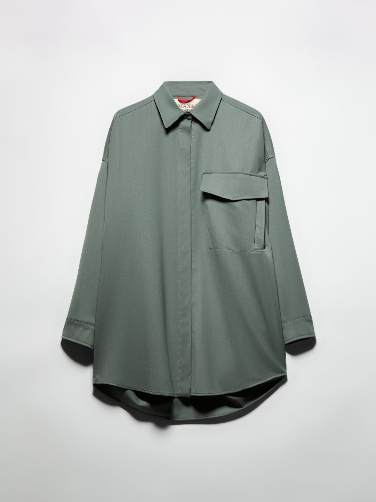 Giacca camicia Sartorial Shifts - VERDE - MAX&Co. - 5
