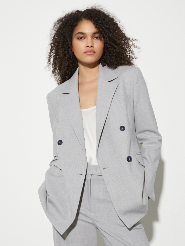 Double-breasted wool-blend blazer - MAX&Co.