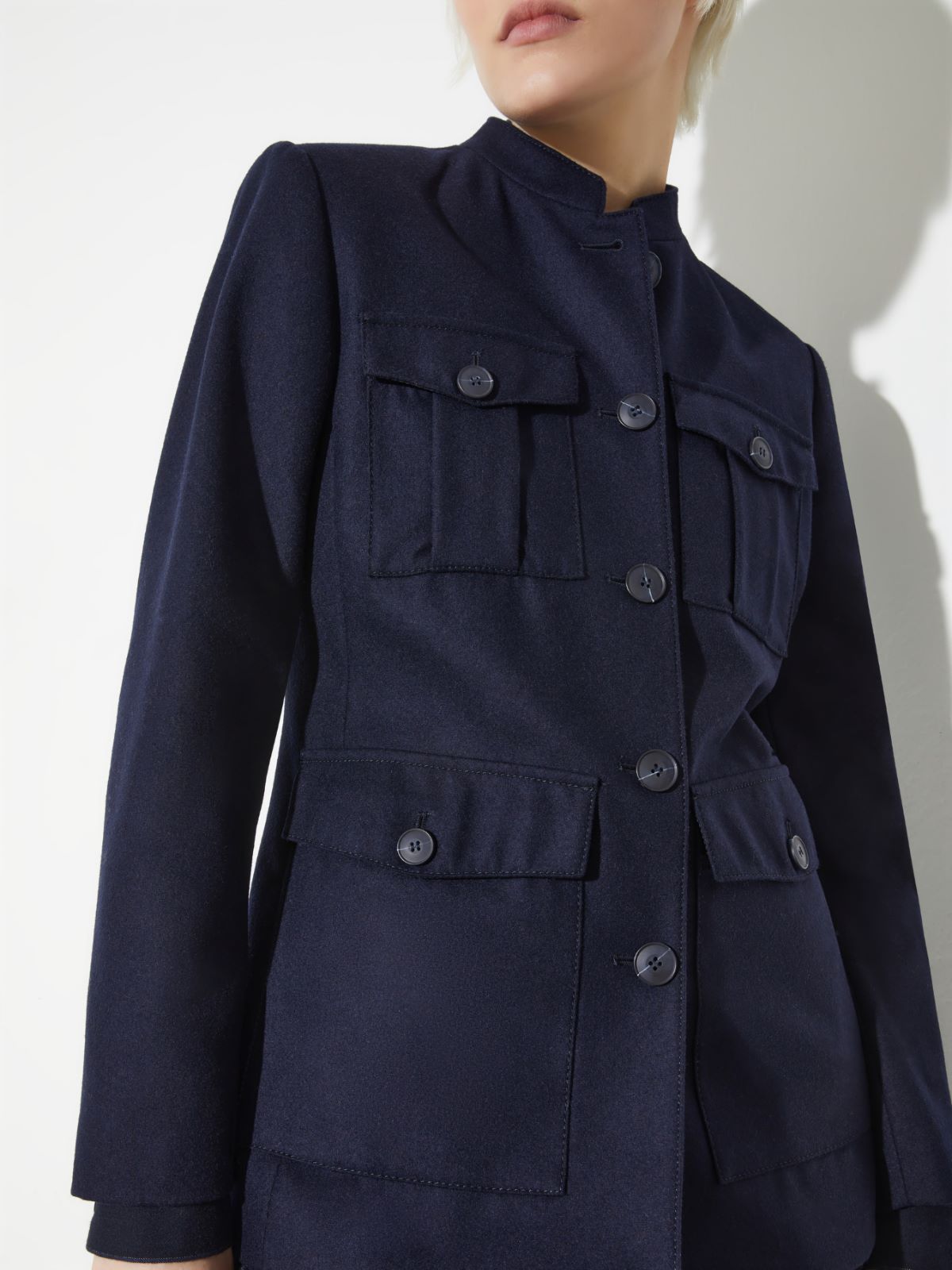 Slim-fit wool-blend jacket - NAVY - MAX&Co. - 3