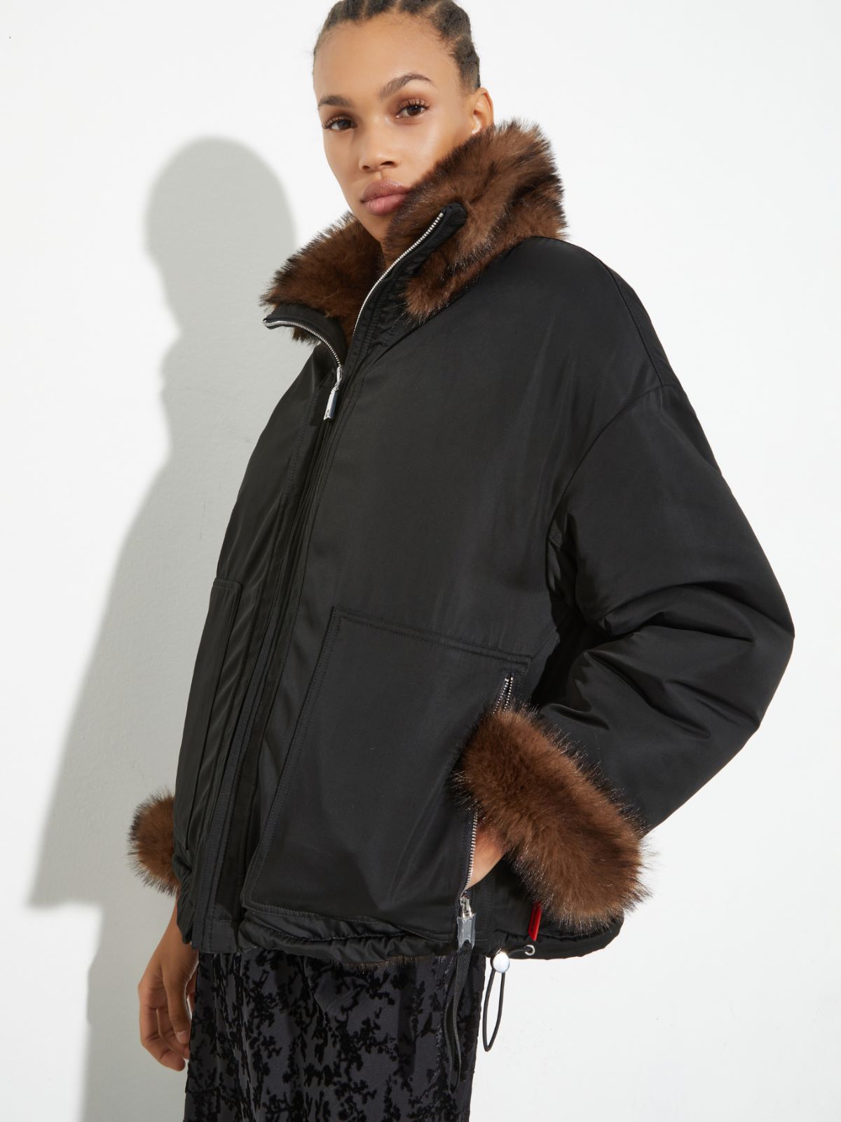 Blouson réversible en peluche - BRUN - MAX&Co. - 3