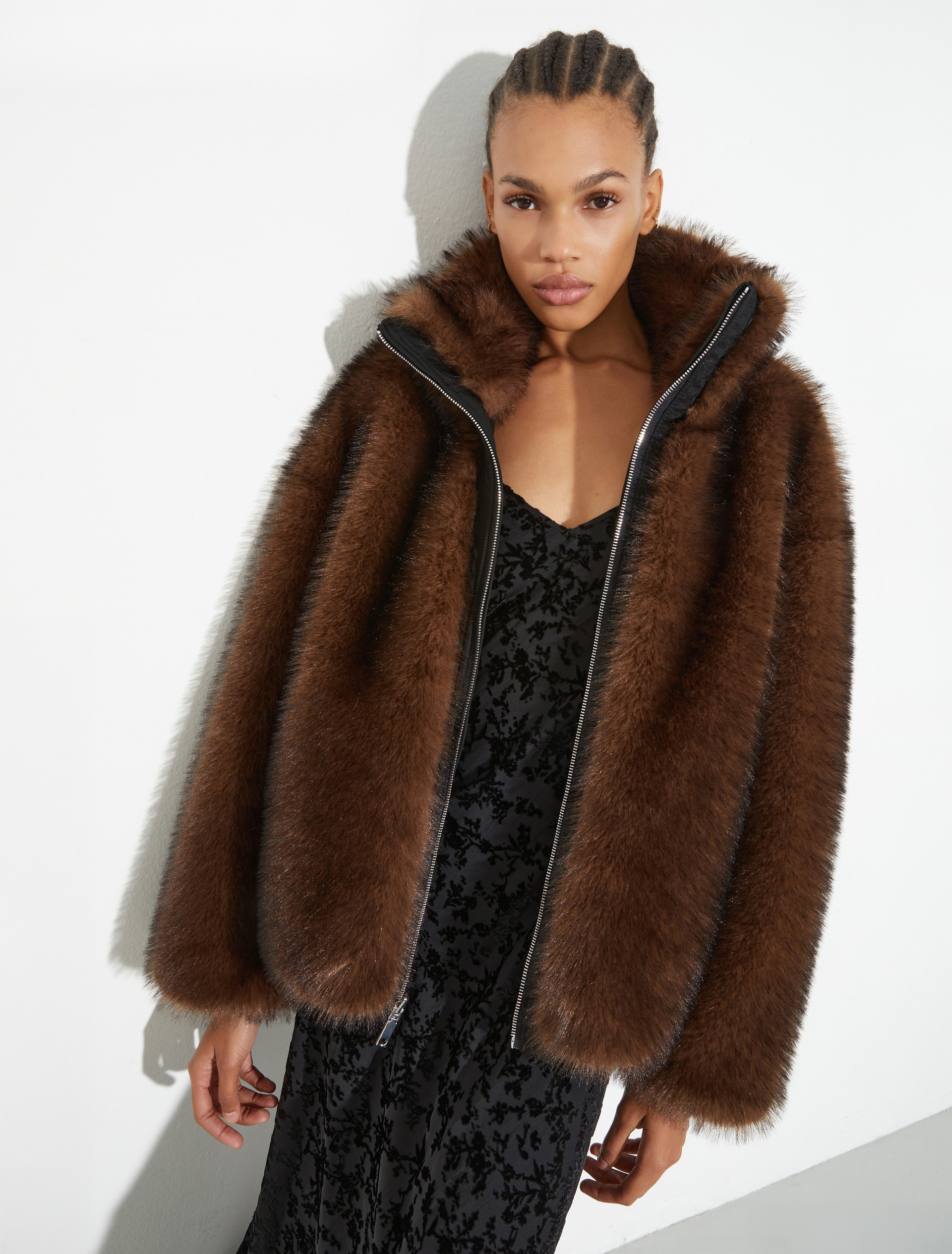 Blouson réversible en peluche, brun | MAX&Co. Blouson réversible en peluche - BRUN - MAX&Co.
