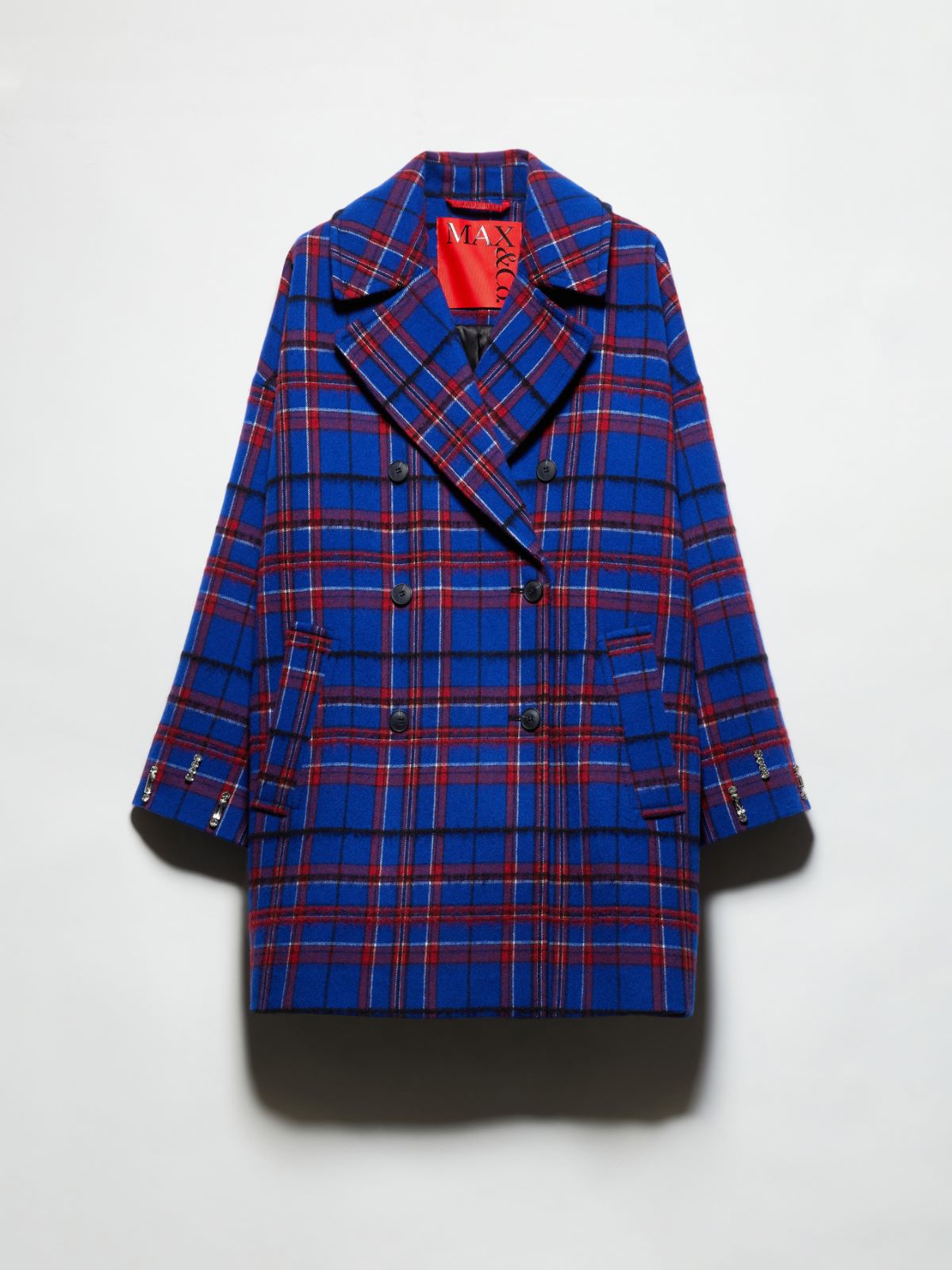 Rhinestone-embellished pea coat - NAVY - MAX&Co. - 5
