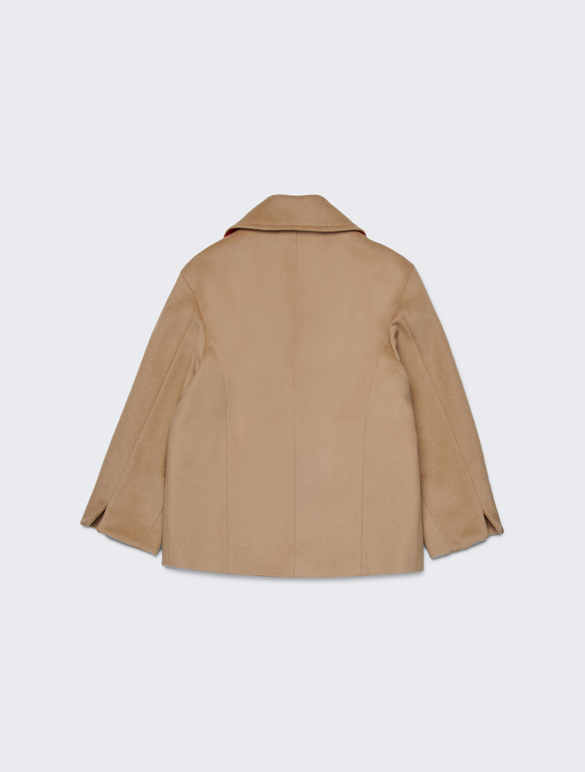 Zweireihiger Caban-Mantel aus rasierter Wolle KID, beige | MAX&Co. Zweireihiger Caban-Mantel aus rasierter Wolle KID - BEIGE - MAX&Co. - 2