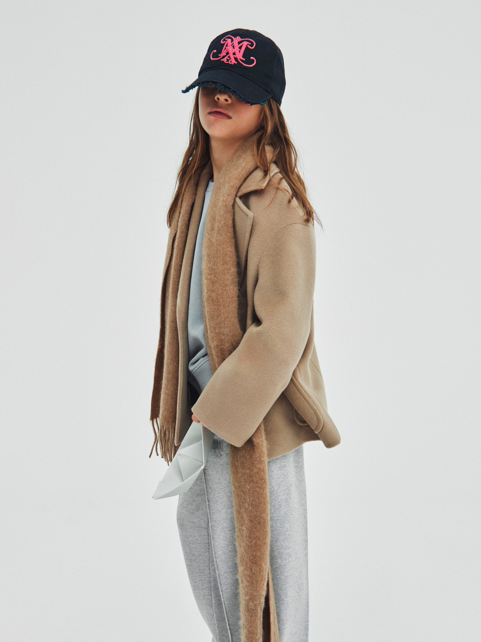 Zweireihiger Caban-Mantel aus rasierter Wolle KID, beige | MAX&Co. Zweireihiger Caban-Mantel aus rasierter Wolle KID - BEIGE - MAX&Co. - 4