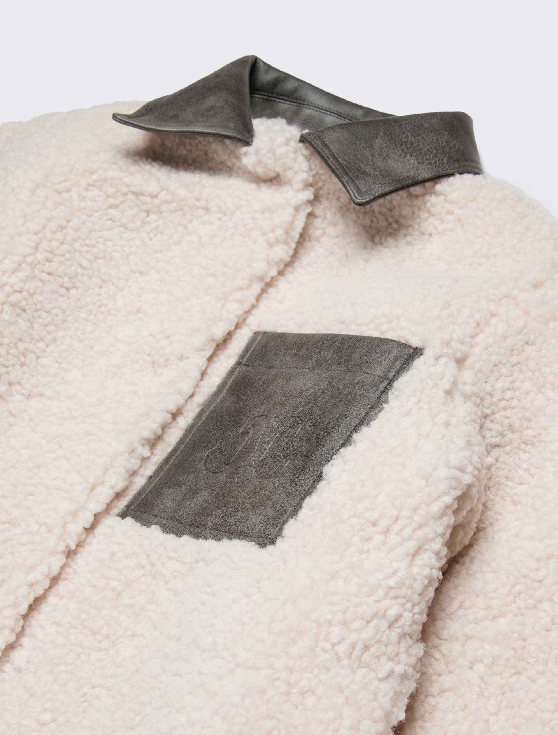 Coat with maxi pocket KID - CREAM - MAX&Co.