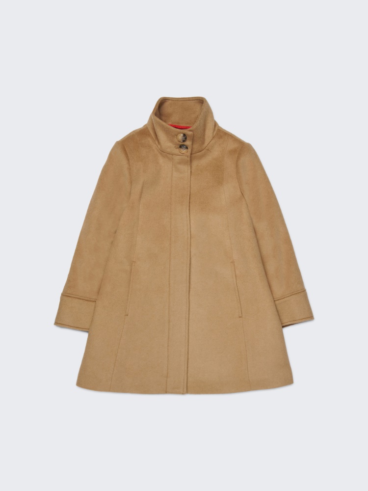 A-shape wool-blend long coat KID - BEIGE - MAX&Co.