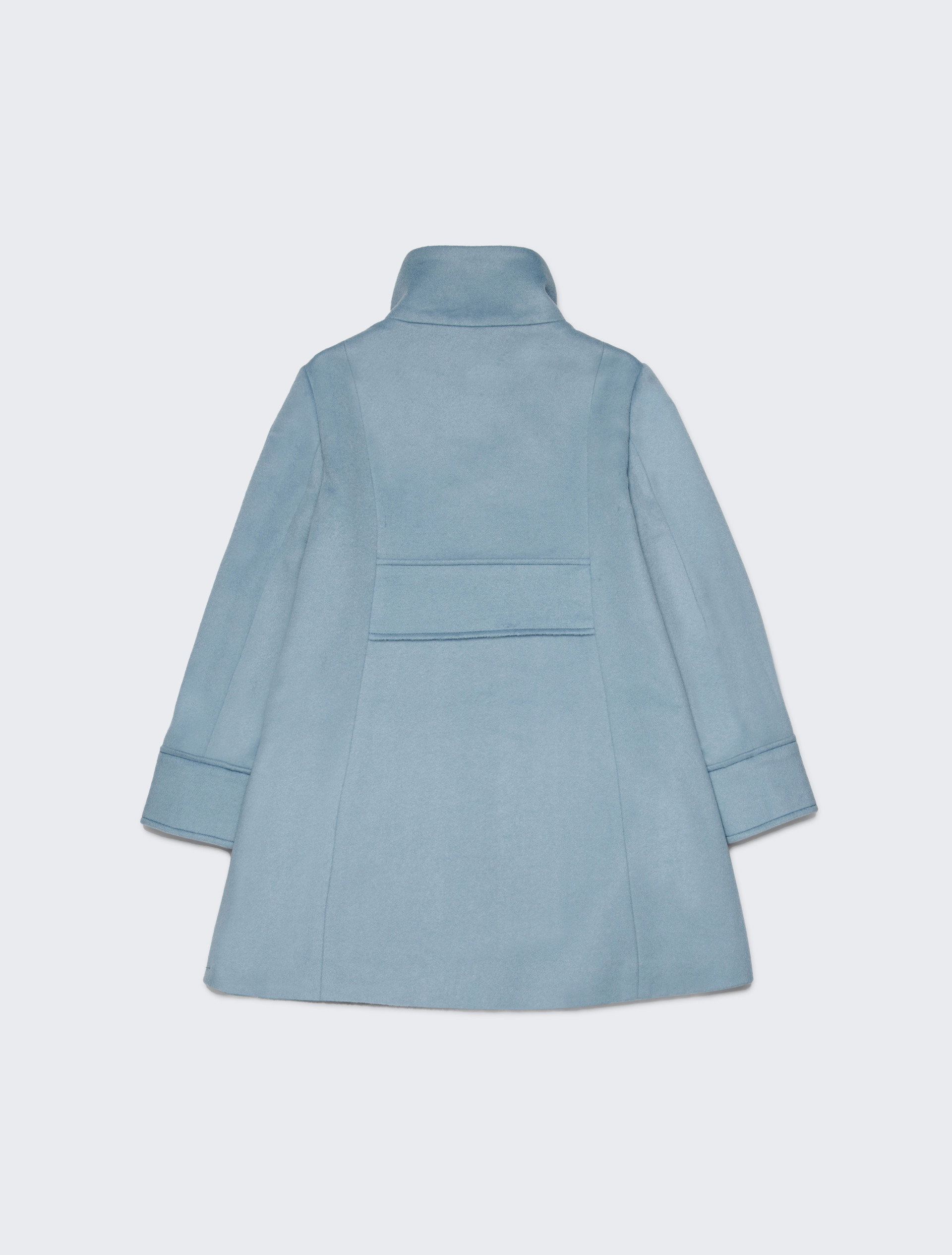 A-shape wool-blend long coat KID - LIGHT BLUE - MAX&Co. - 2