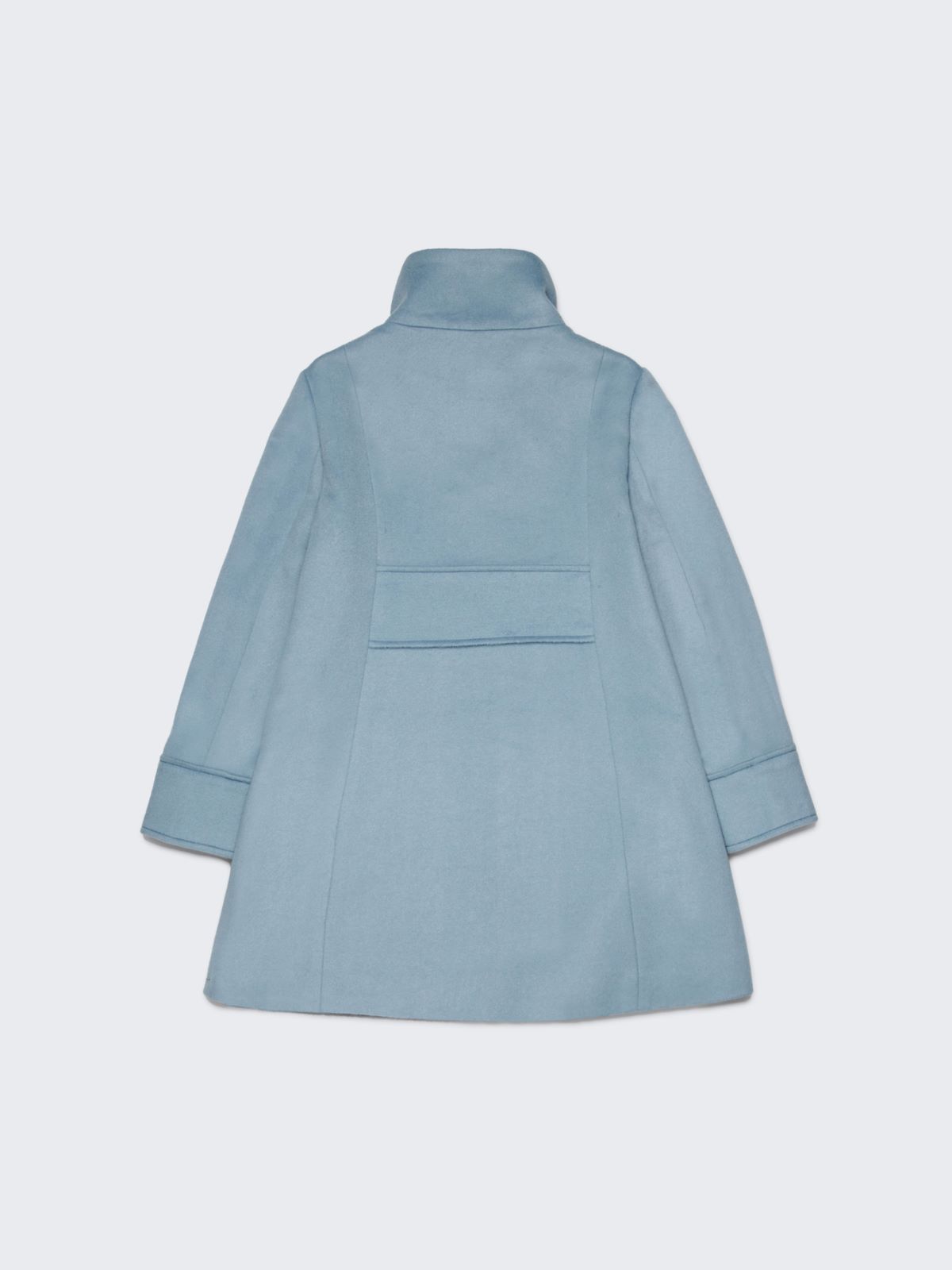 A-shape wool-blend long coat KID - LIGHT BLUE - MAX&Co. - 2