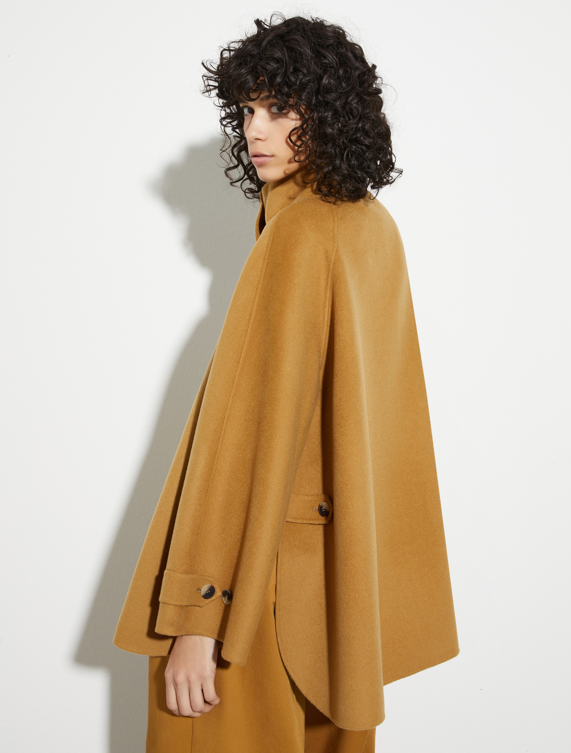 Double-faced wool A-line jacket, ochre | MAX&Co. Double-faced wool A-line jacket - OCHRE - MAX&Co. - 2