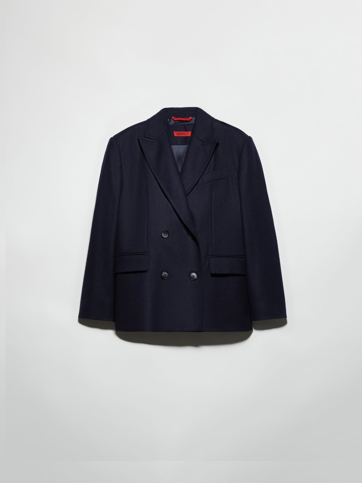 Blazer à double boutonnage en tissu - BLEU - MAX&Co. - 5