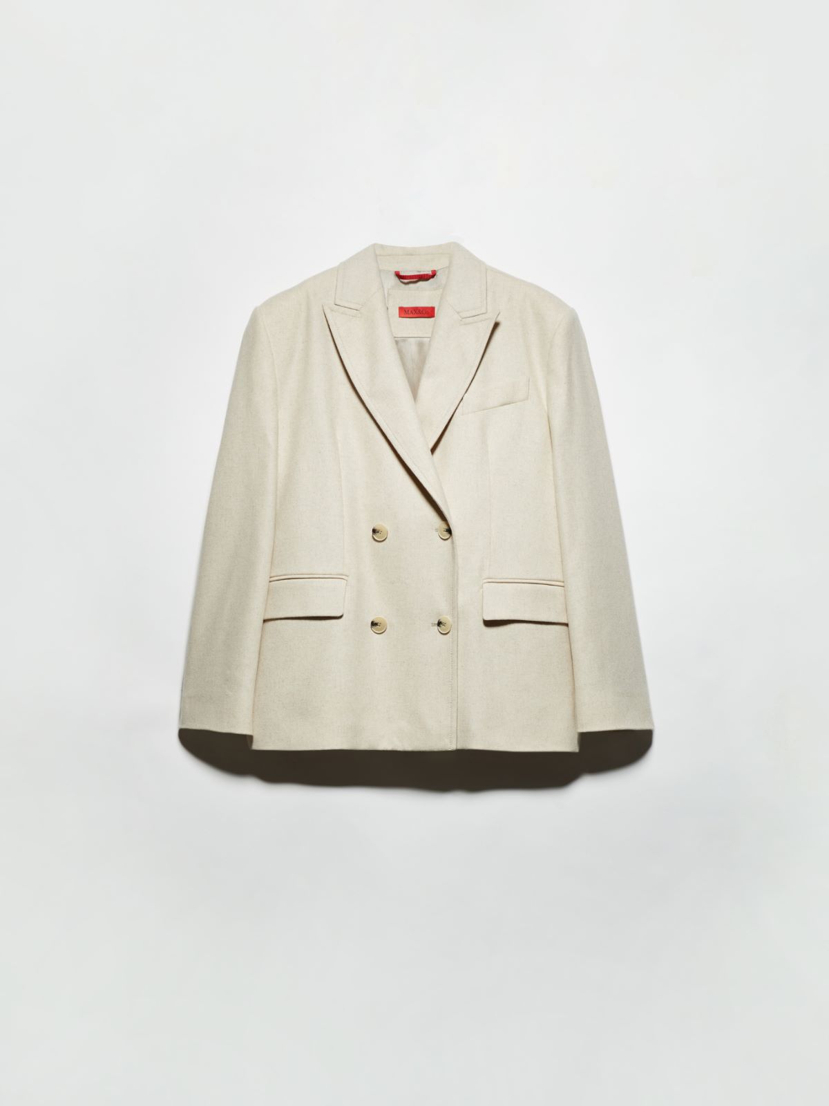 Blazer à double boutonnage en tissu - CREME - MAX&Co. - 5