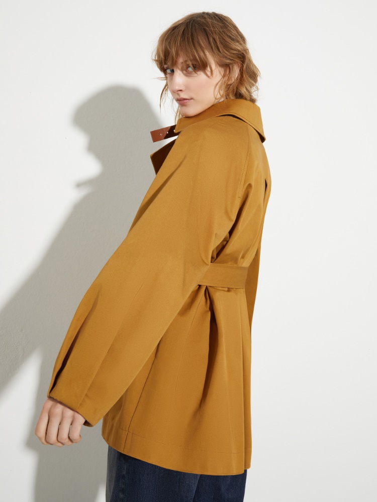 Cotton-gabardine mini trench coat - MAX&Co. - 3