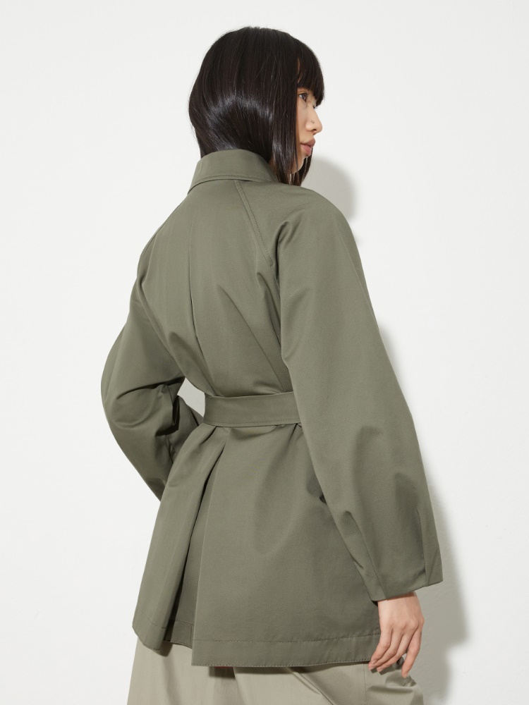 Cotton-gabardine mini trench coat - MAX&Co. - 2