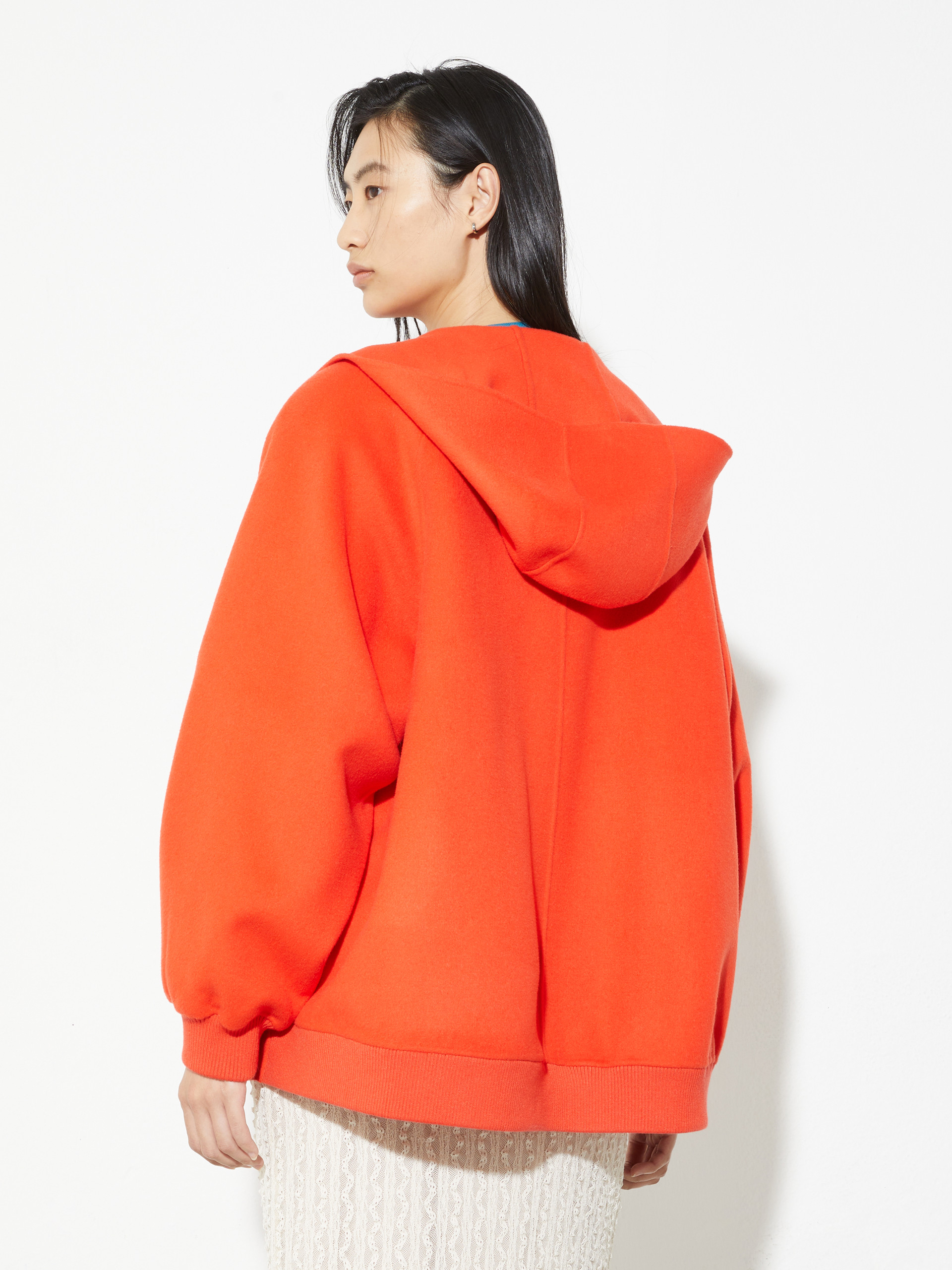 Hooded wool and cashmere jacket, orange | MAX&Co. Hooded wool and cashmere jacket - ORANGE - MAX&Co. - 2