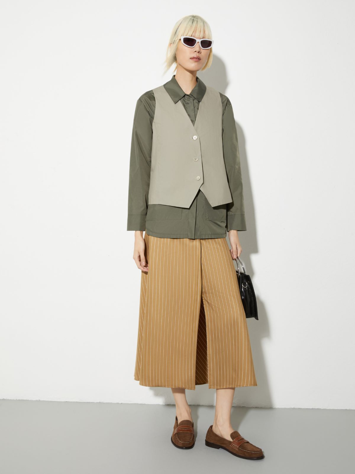 Giacca camicia in nylon - KAKI - MAX&Co. - 4