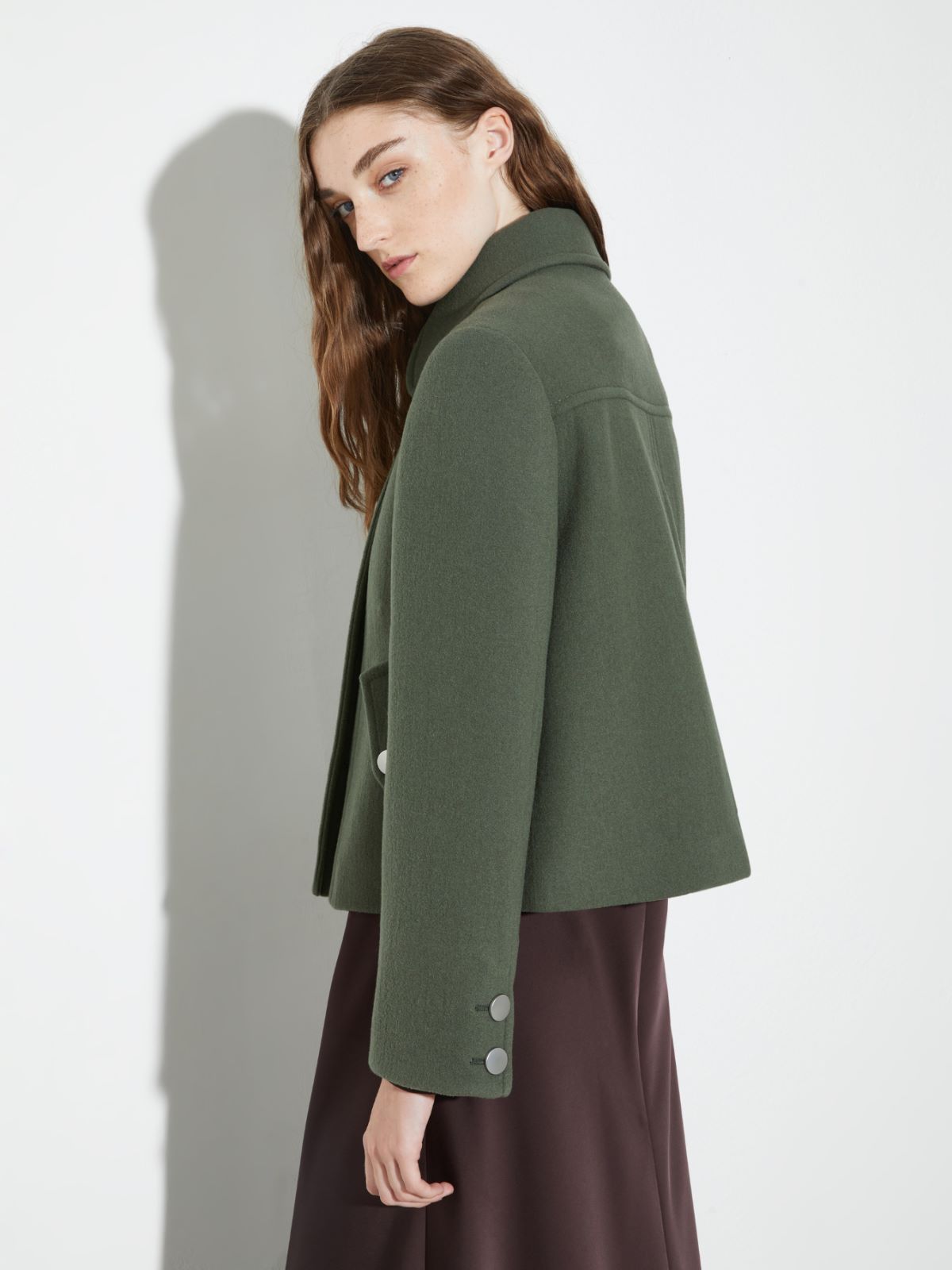 Caban en laine double - VERT - MAX&Co. - 2