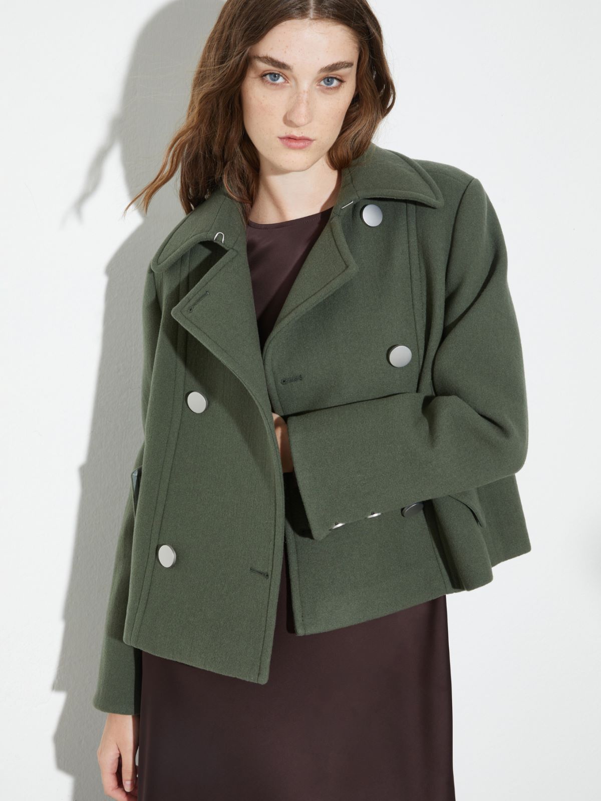 Caban en laine double - VERT - MAX&Co.