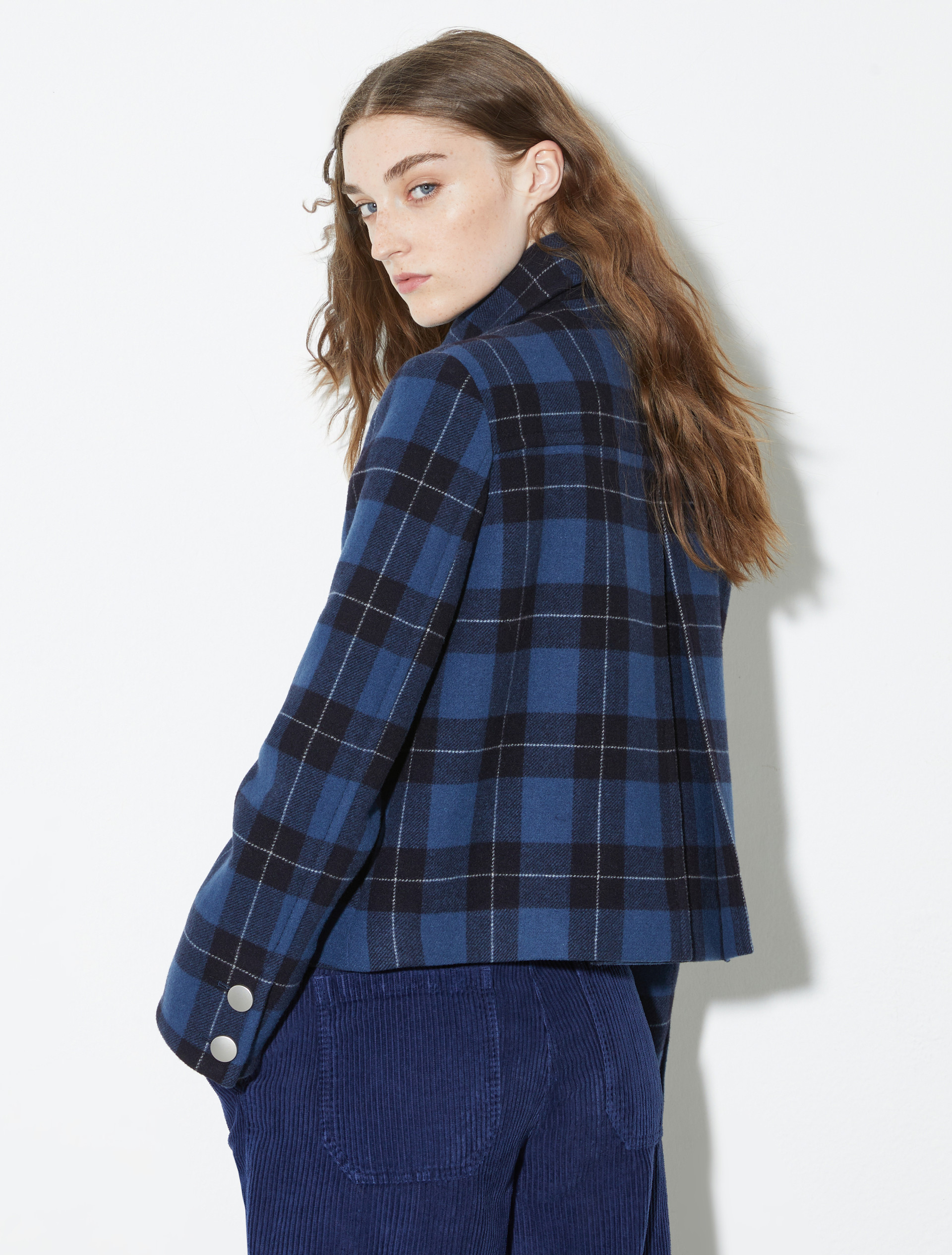 Double-woven wool pea coat, navy | MAX&Co. Double-woven wool pea coat - NAVY - MAX&Co. - 2