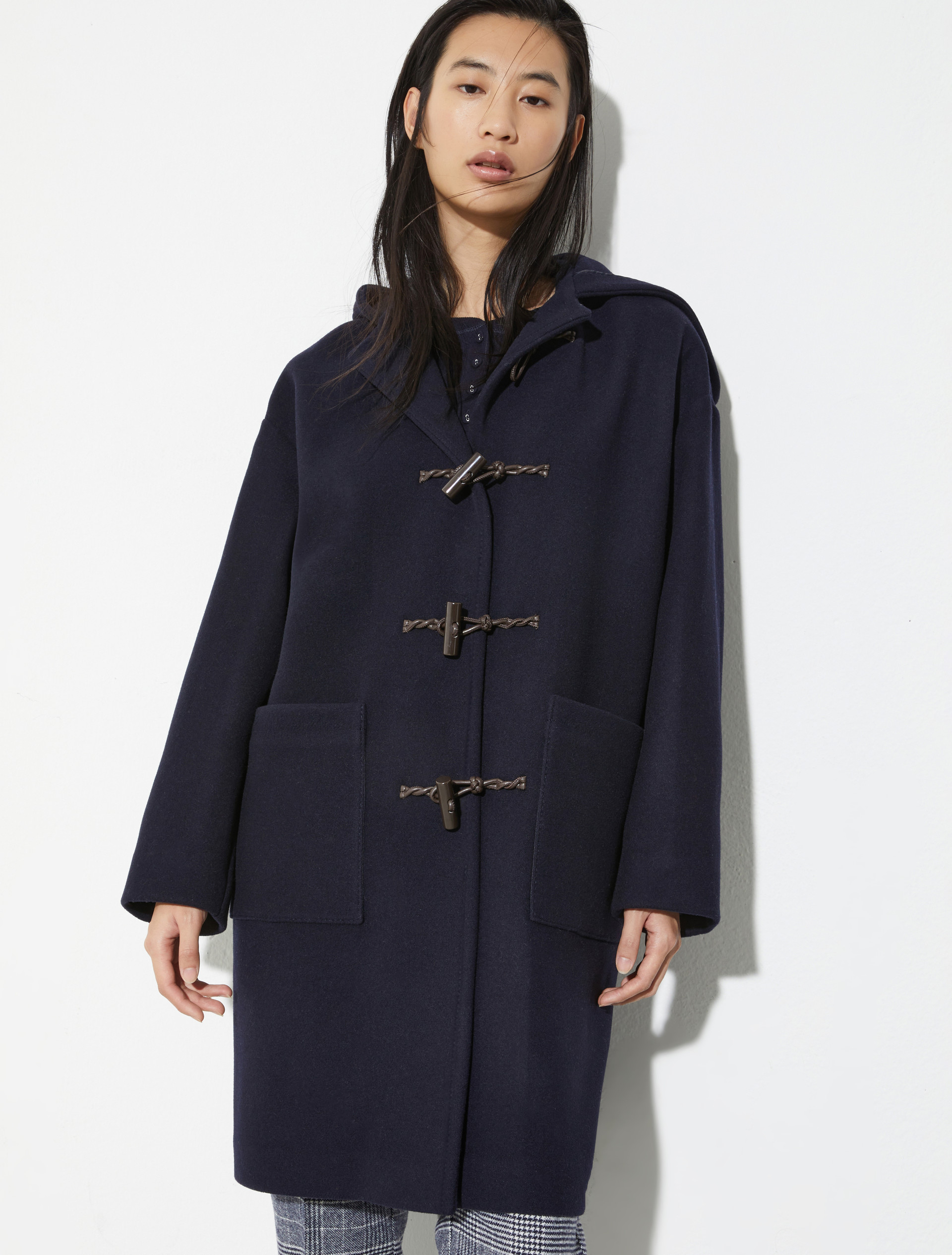 Wool-blend duffle coat - NAVY - MAX&Co. - 3