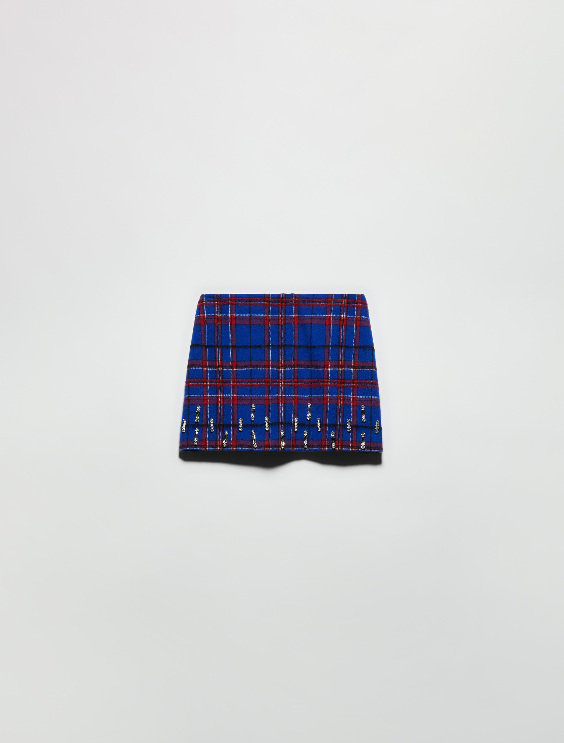 Rhinestone-embellished mini skirt - NAVY - MAX&Co. - 5