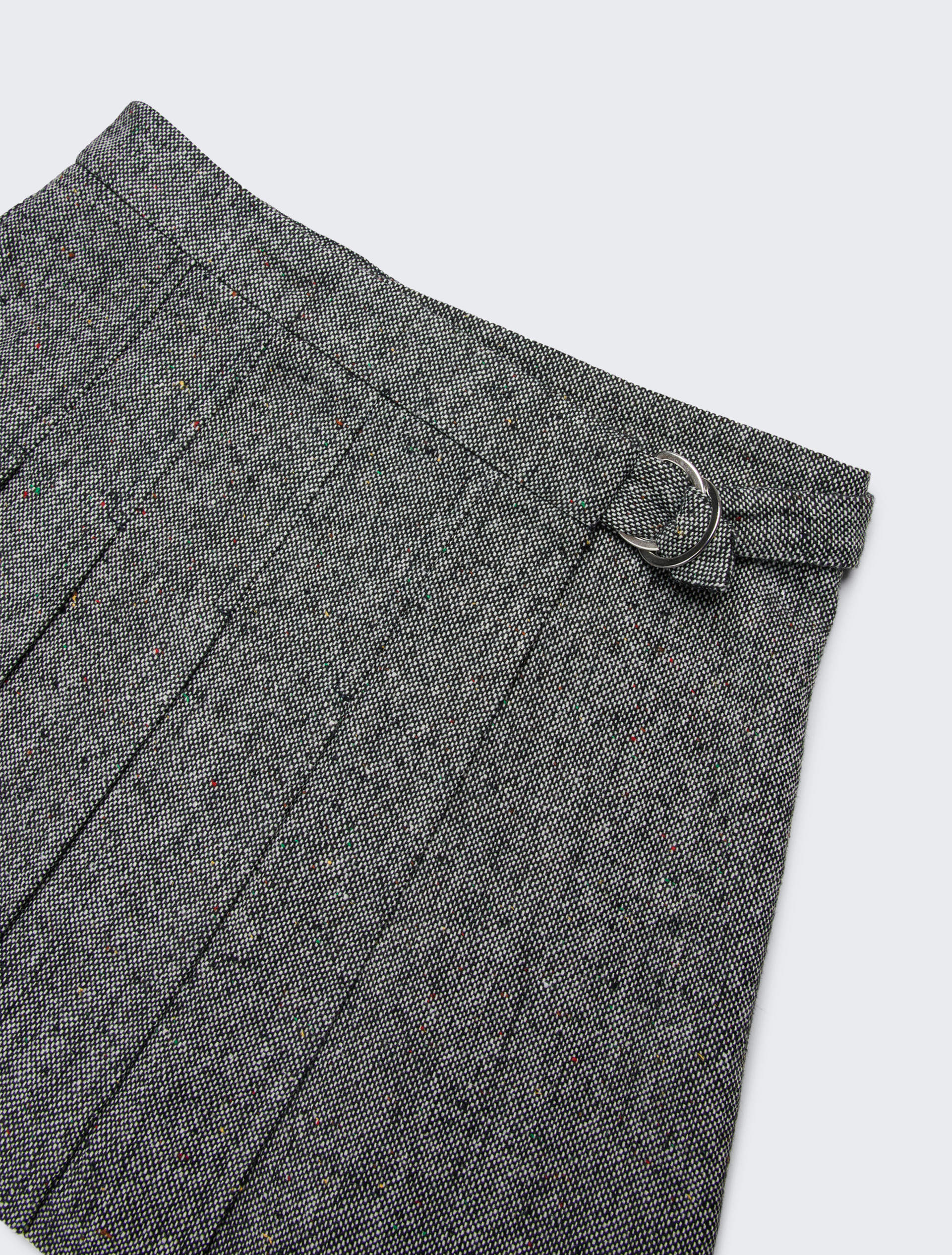 Short tweed wrap skirt KID, black | MAX&Co. Short tweed wrap skirt KID - BLACK - MAX&Co.