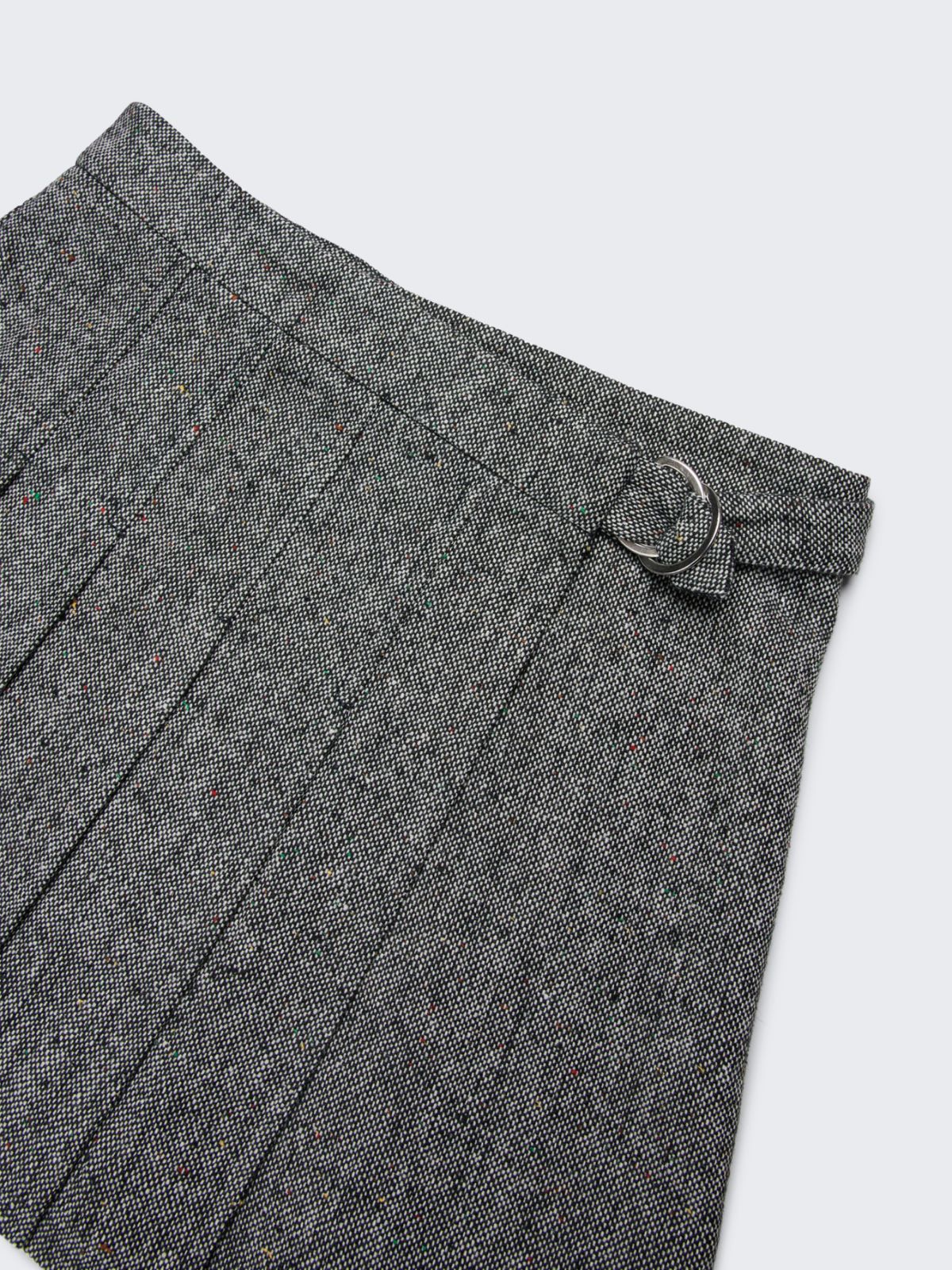 Short tweed wrap skirt KID - BLACK - MAX&Co.