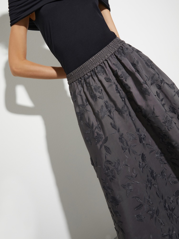 Embroidered taffeta skirt - MAX&Co. - 3