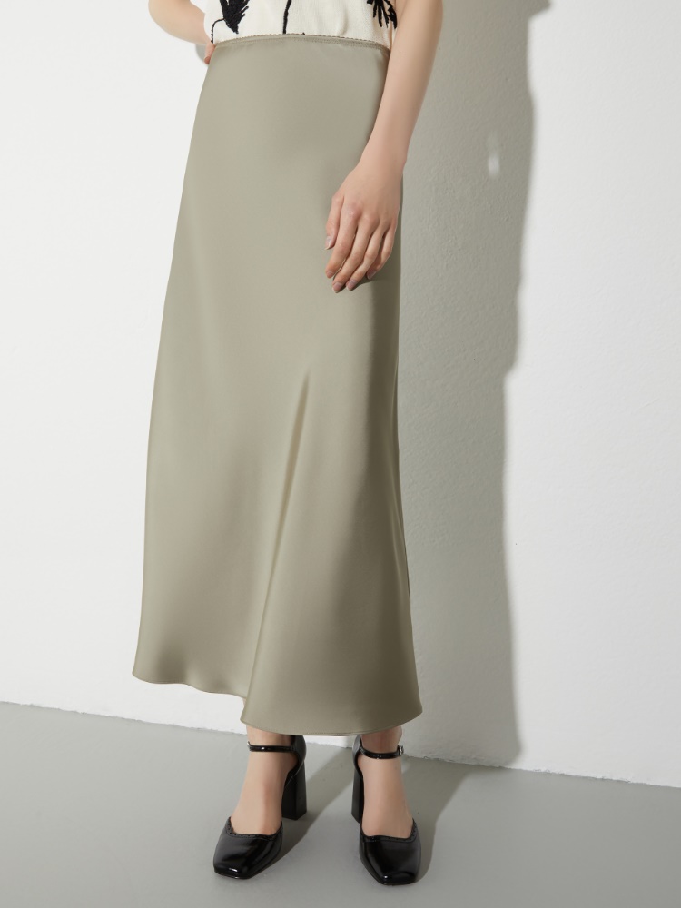 Midi-Slip-Rock aus Satin - MAX&Co.