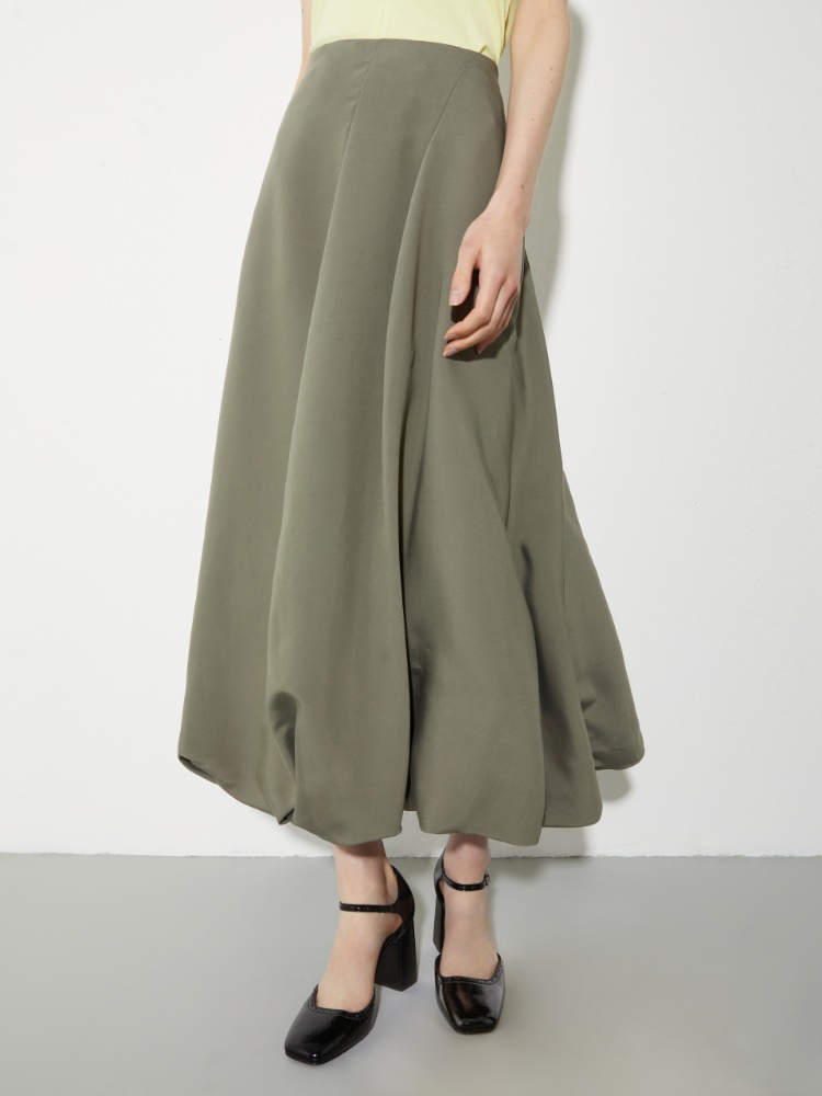 Midi-Ballonrock aus Canvas - MAX&Co.