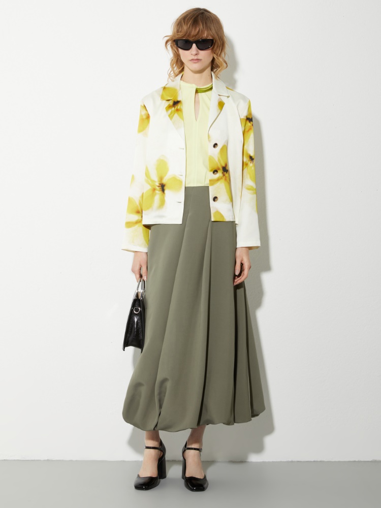 Midi-Ballonrock aus Canvas - MAX&Co. - 4