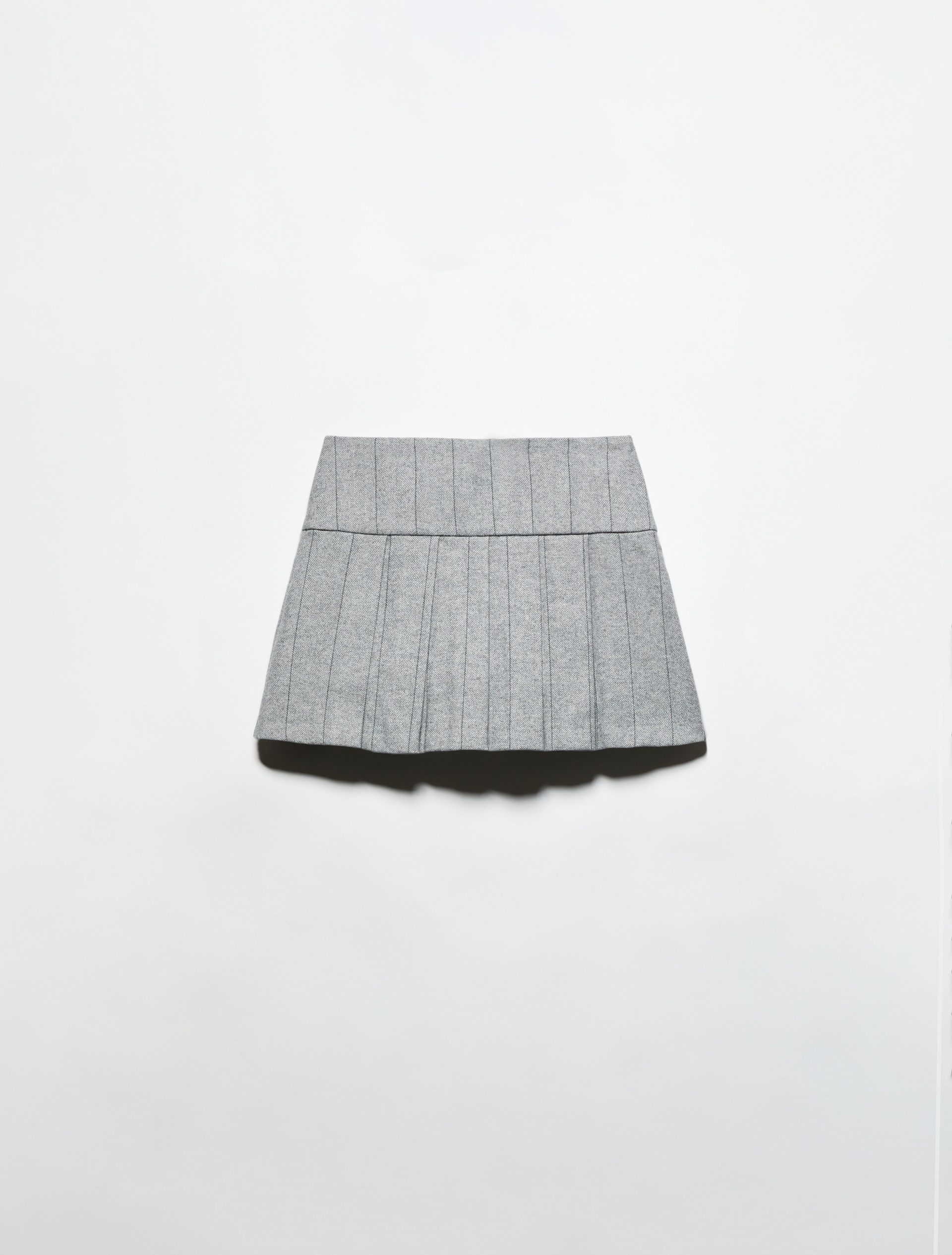 Flannel mini skirt - GREY - MAX&Co. - 5