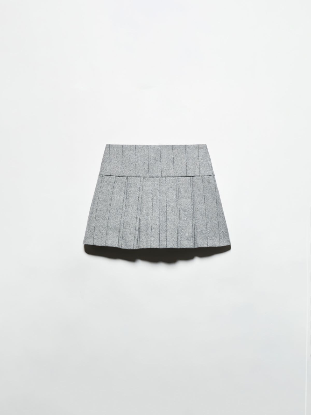 Flannel mini skirt - GREY - MAX&Co. - 5