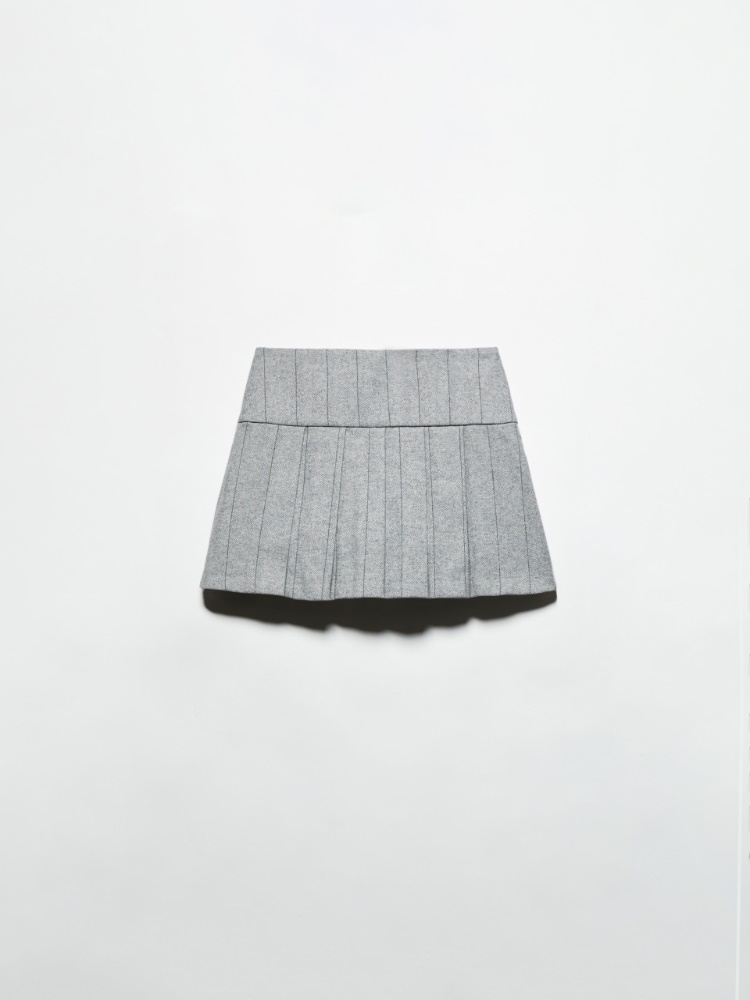 Flannel mini skirt - GREY - MAX&Co.