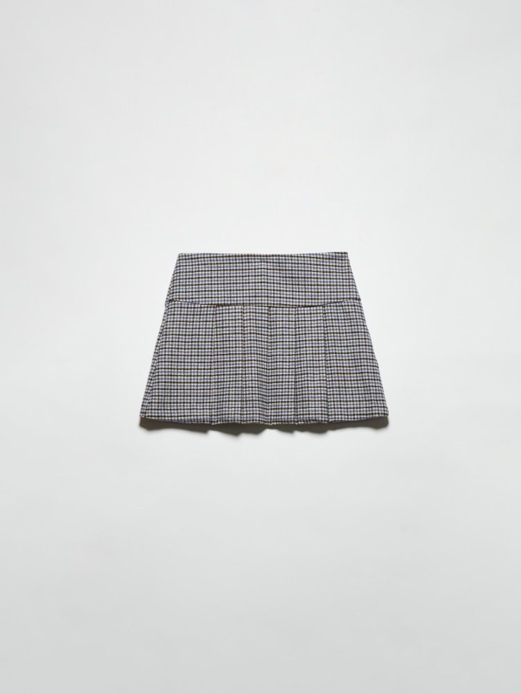 Flannel mini skirt - BROWN - MAX&Co.
