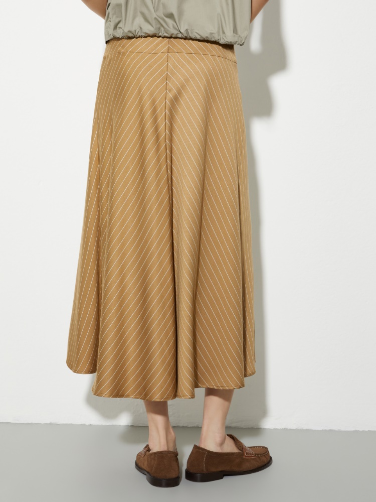 Pinstriped twill midi skirt - MAX&Co. - 2