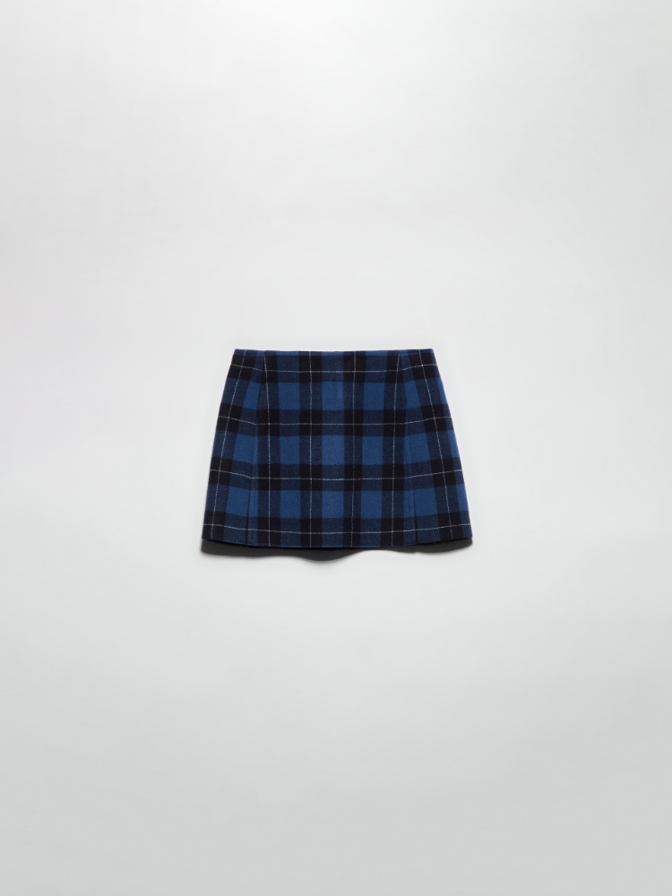 Wool-blend mini skirt - NAVY - MAX&Co.