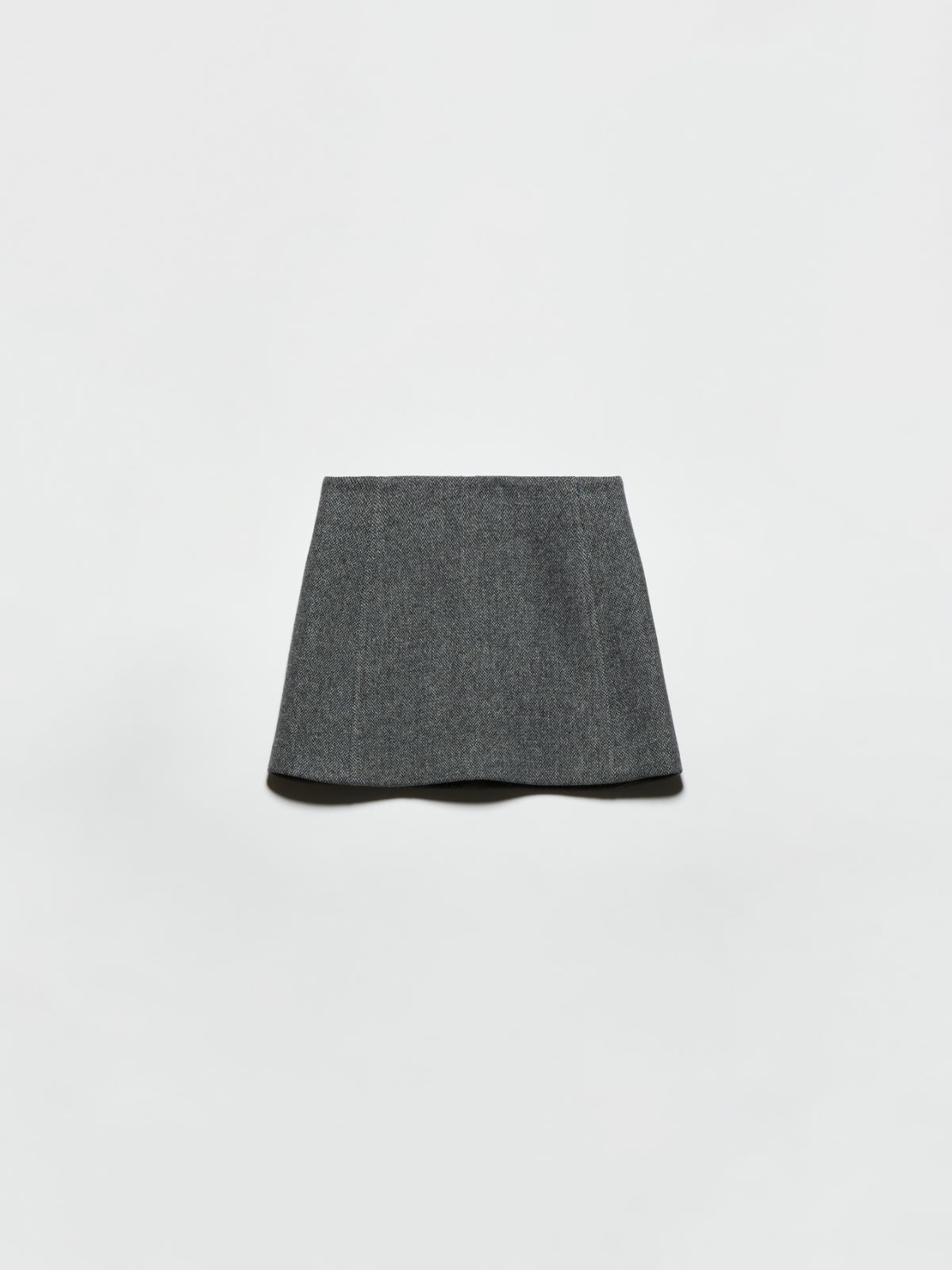 Wool-blend mini skirt - GREY - MAX&Co. - 5