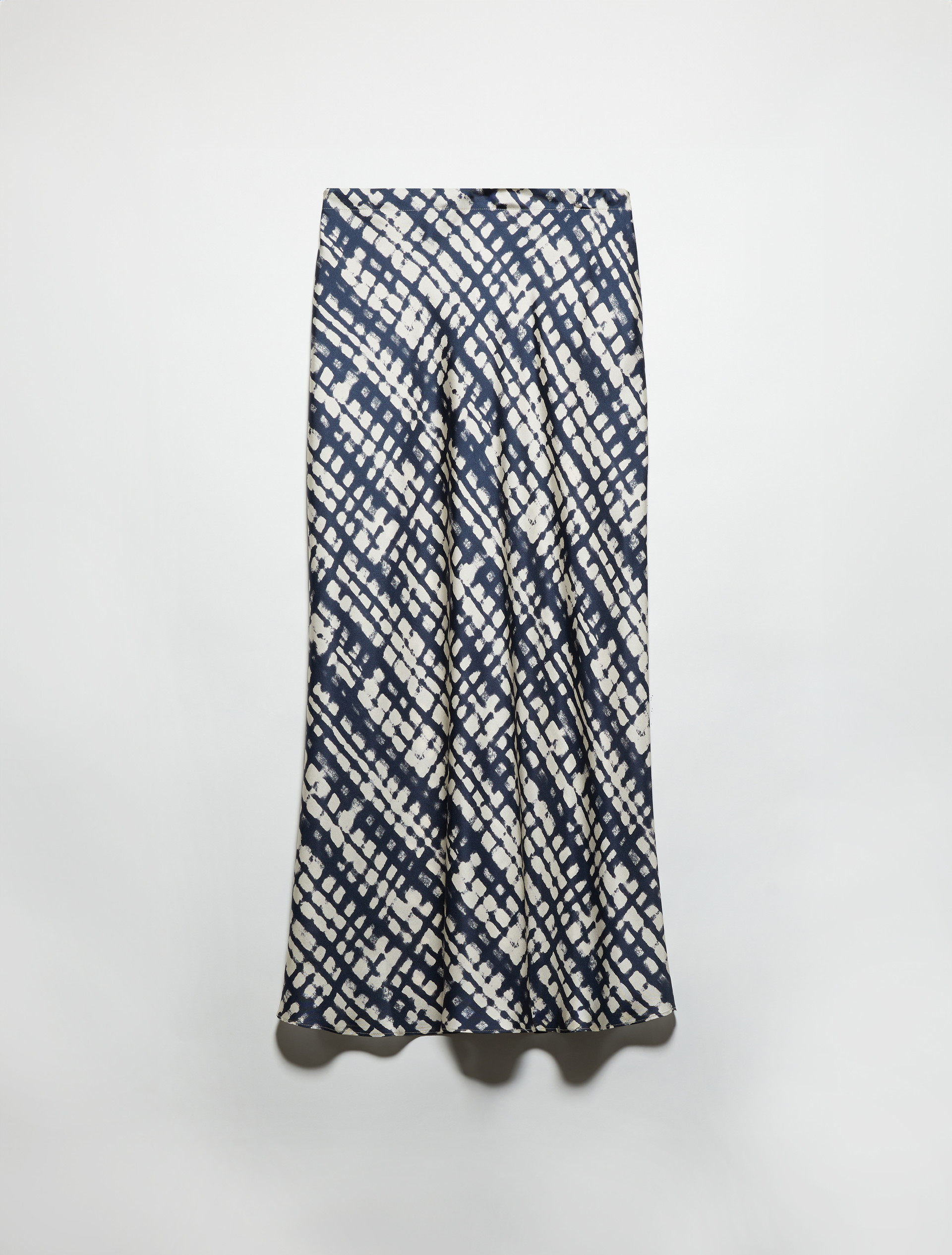 Silk twill midi skirt - WHITE - MAX&Co. - 5