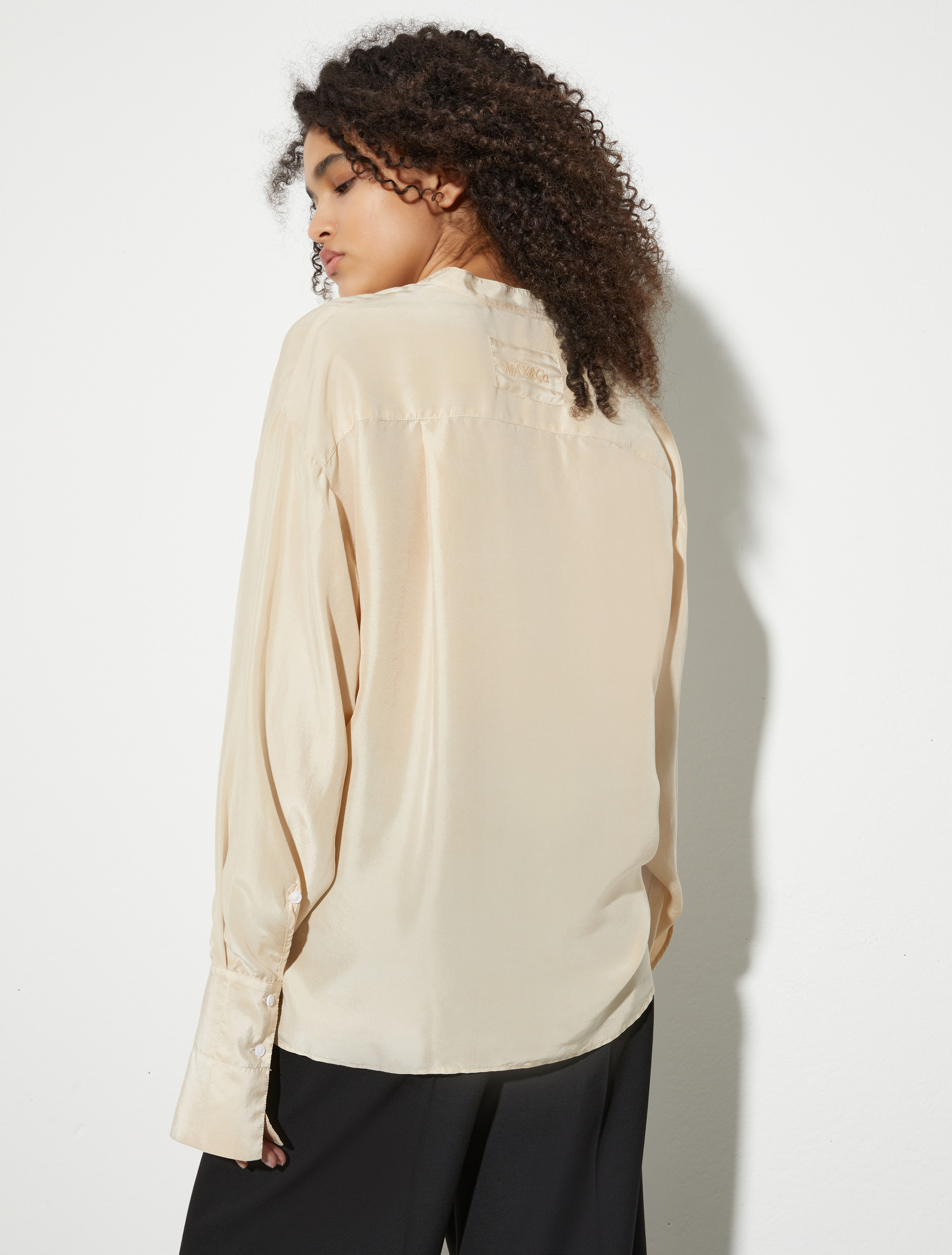 Camicia in seta Shades of Nature, beige | MAX&Co. Camicia in seta Shades of Nature - BEIGE - MAX&Co. - 2