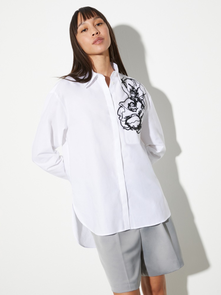 Besticktes Baumwollhemd - MAX&Co.