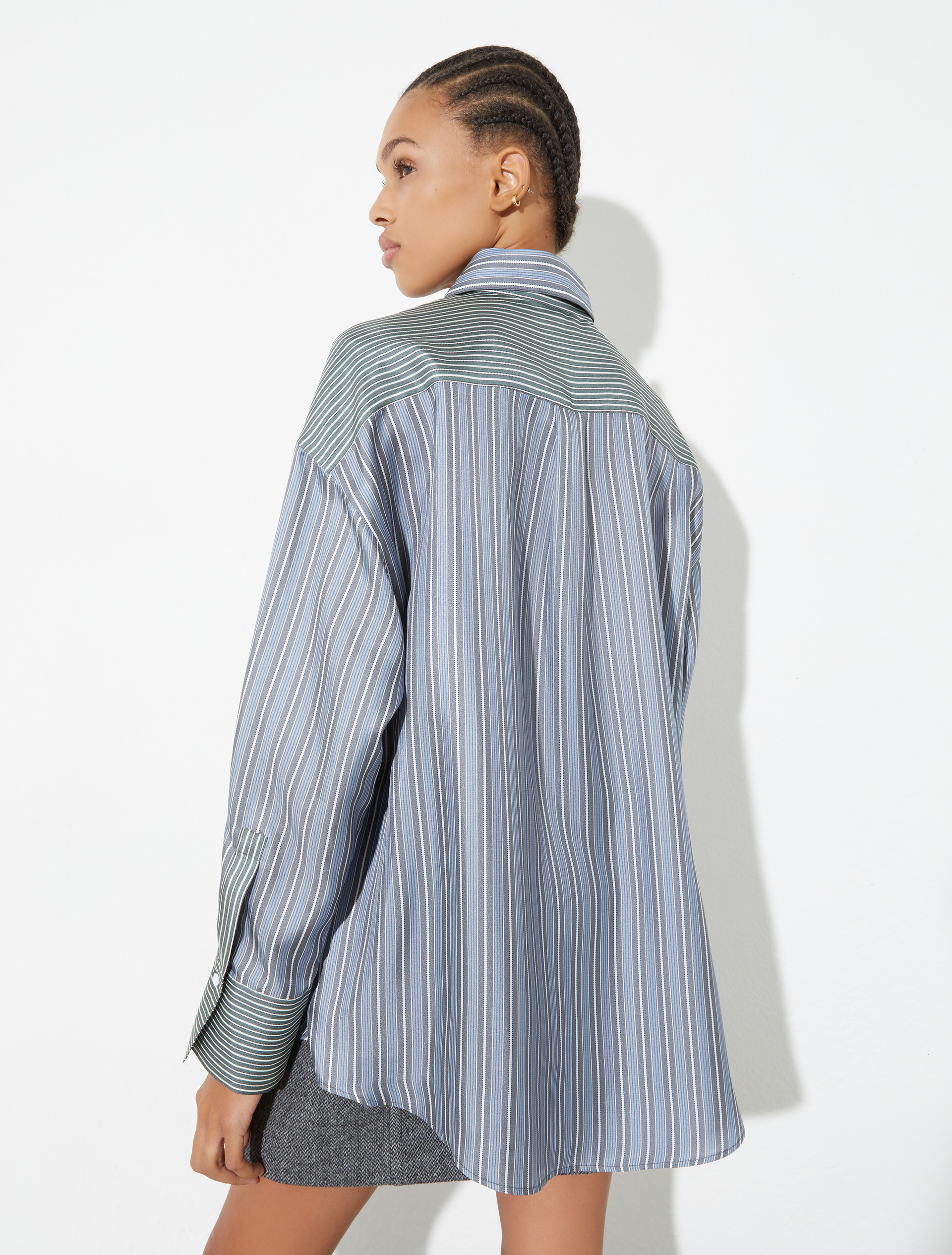 Silk-twill shirt, light blue | MAX&Co. Silk-twill shirt - LIGHT BLUE - MAX&Co. - 2