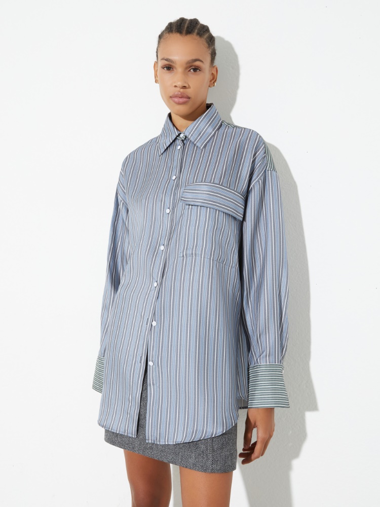 Silk-twill shirt - LIGHT BLUE - MAX&Co.