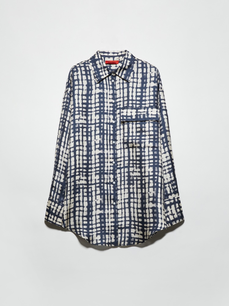 Silk-twill shirt - WHITE - MAX&Co.