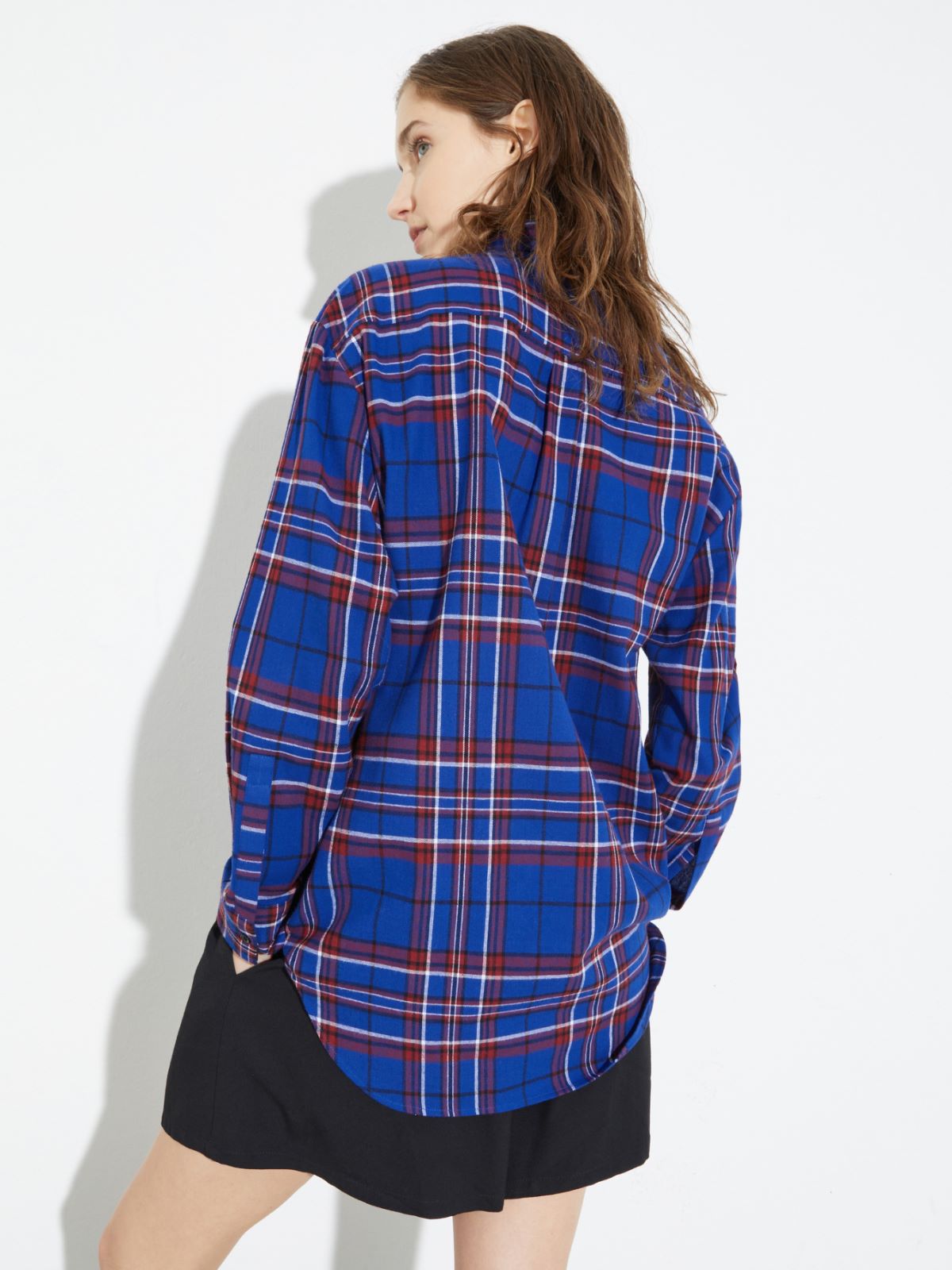Rhinestone flannel shirt - NAVY - MAX&Co. - 2