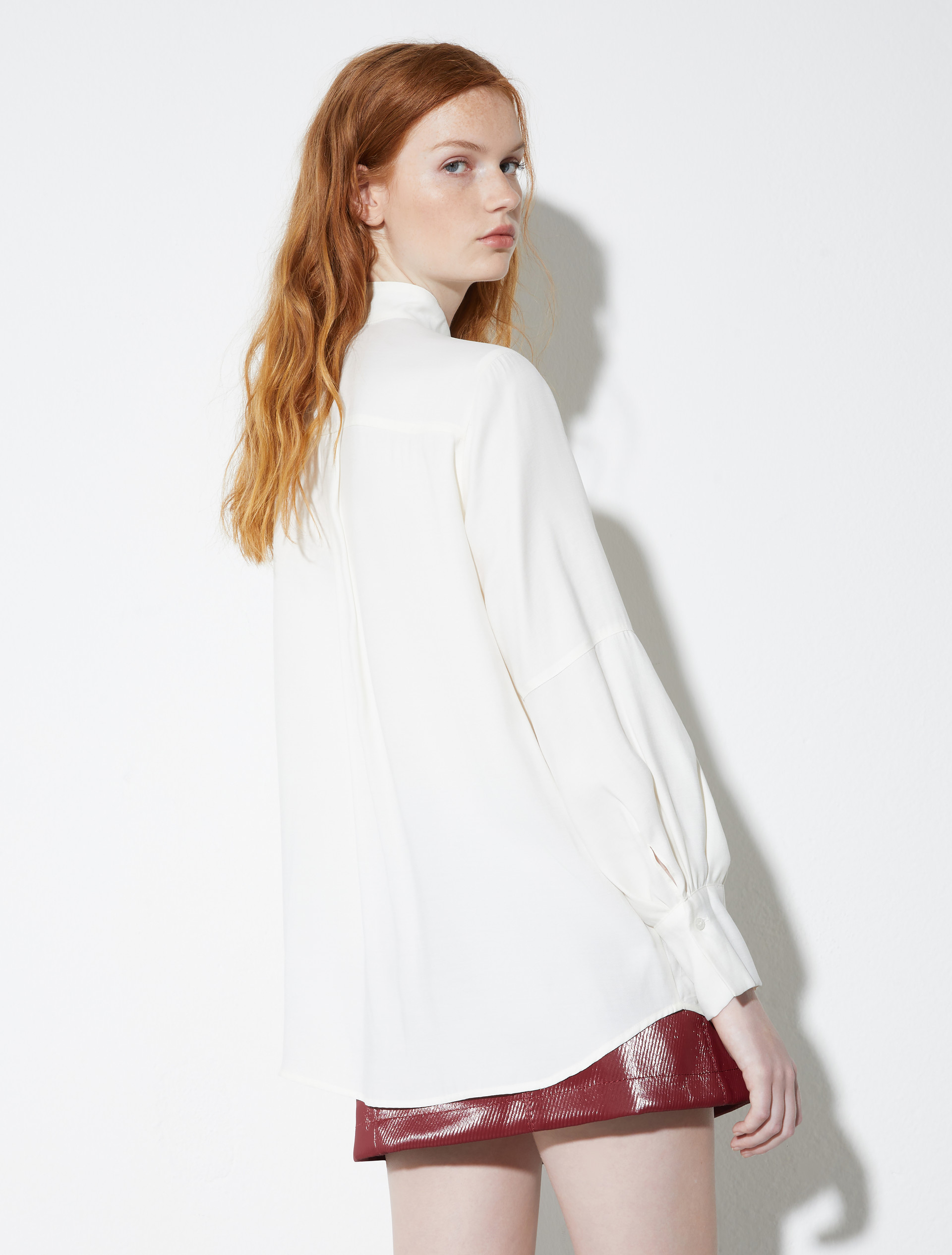 Fluid twill shirt, white | MAX&Co. Fluid twill shirt - WHITE - MAX&Co. - 2