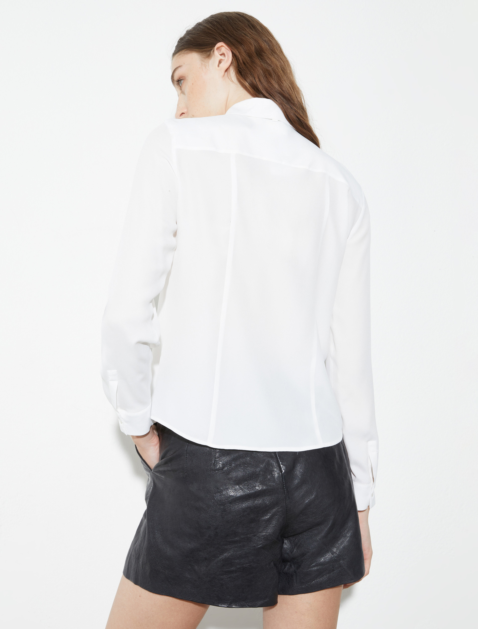 Crepe de Chine shirt - WHITE - MAX&Co. - 2