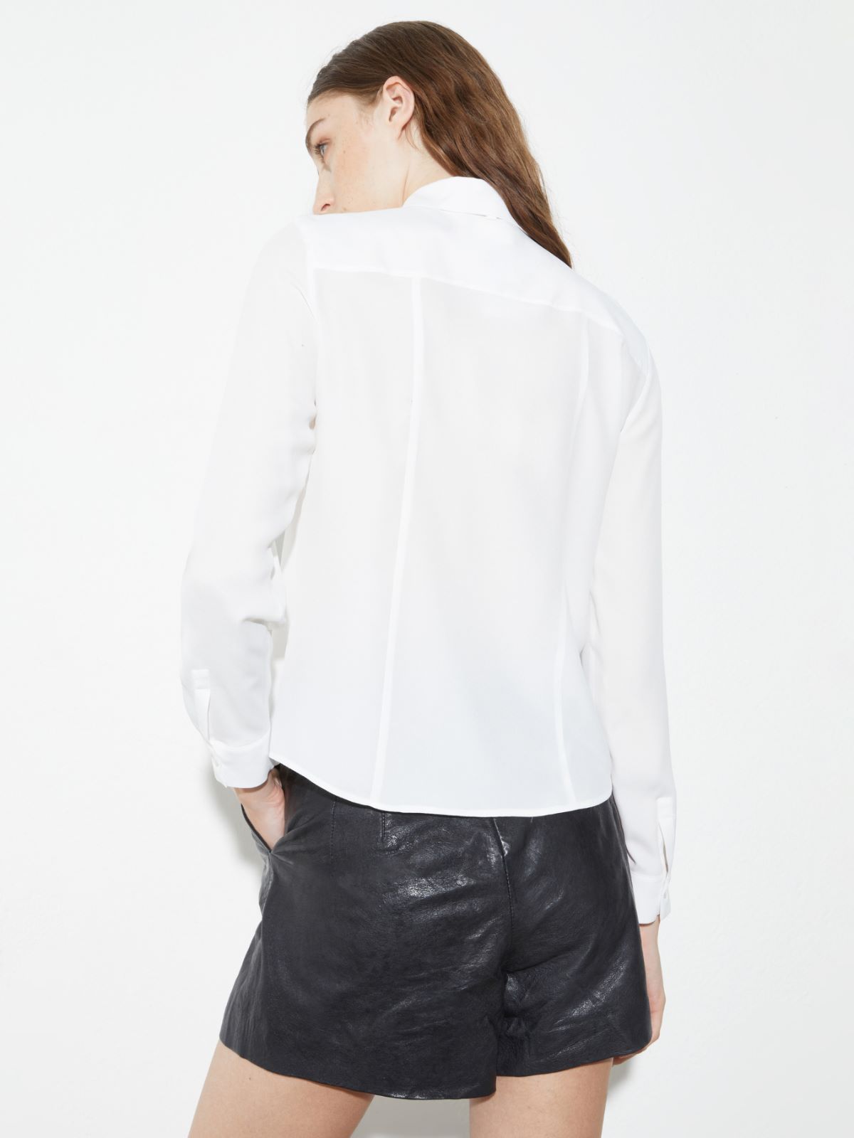 Crepe de Chine shirt - WHITE - MAX&Co. - 2