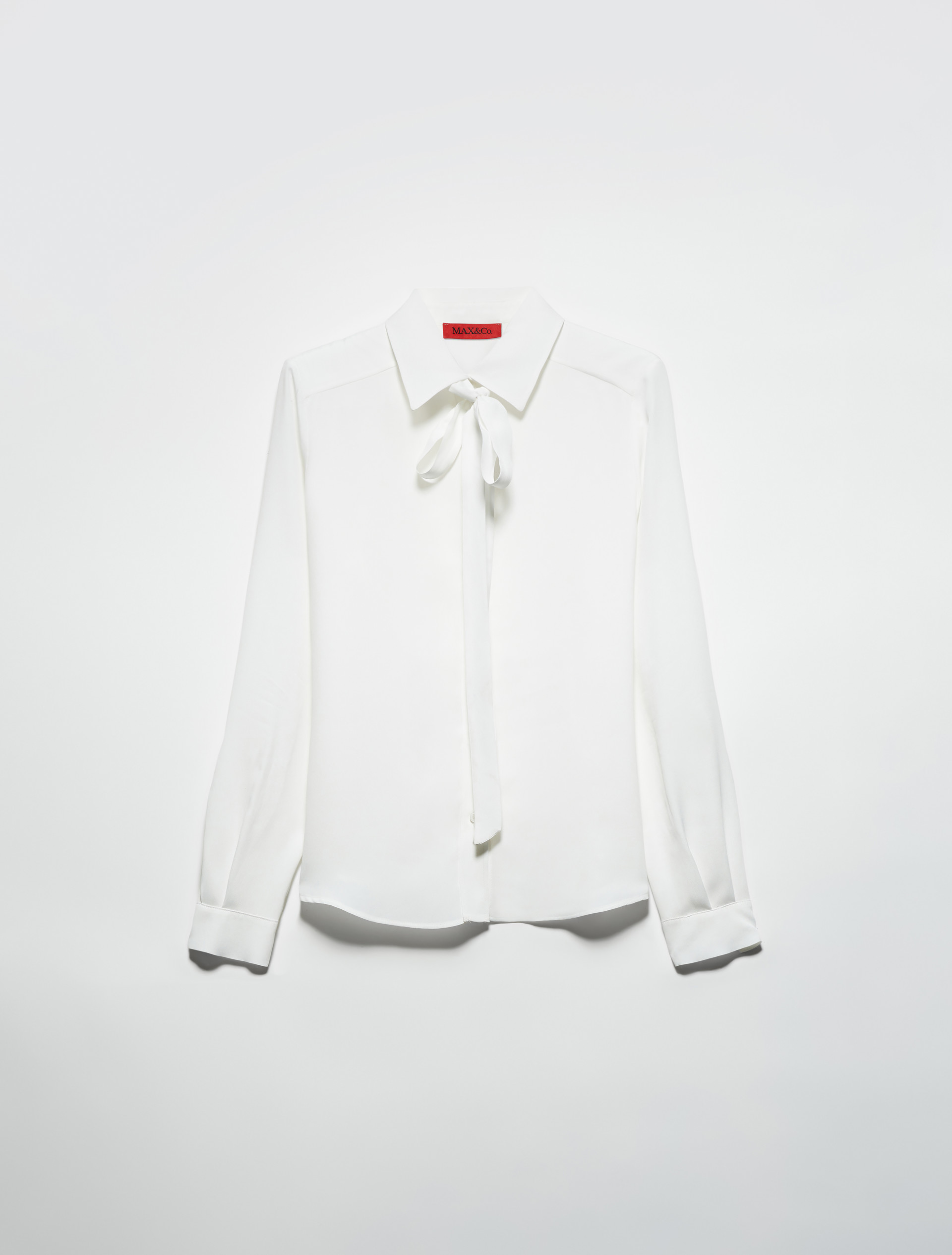 Crepe de Chine shirt - WHITE - MAX&Co. - 5